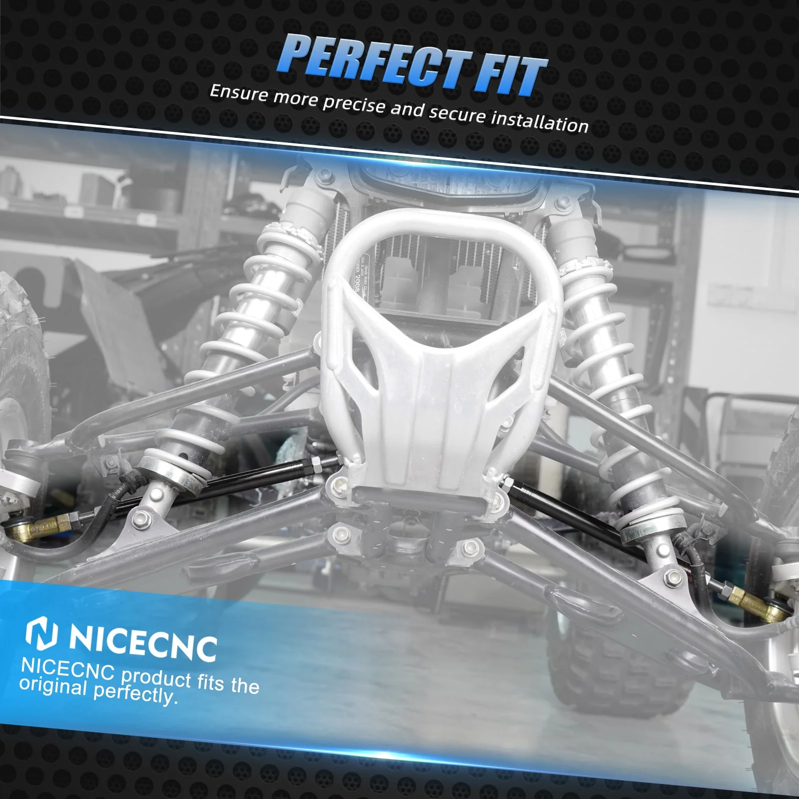 ATV Steering Tierods w/Tie Rod Ball Joints Ends Kit For Honda TRX 450 R / ER - Image 5
