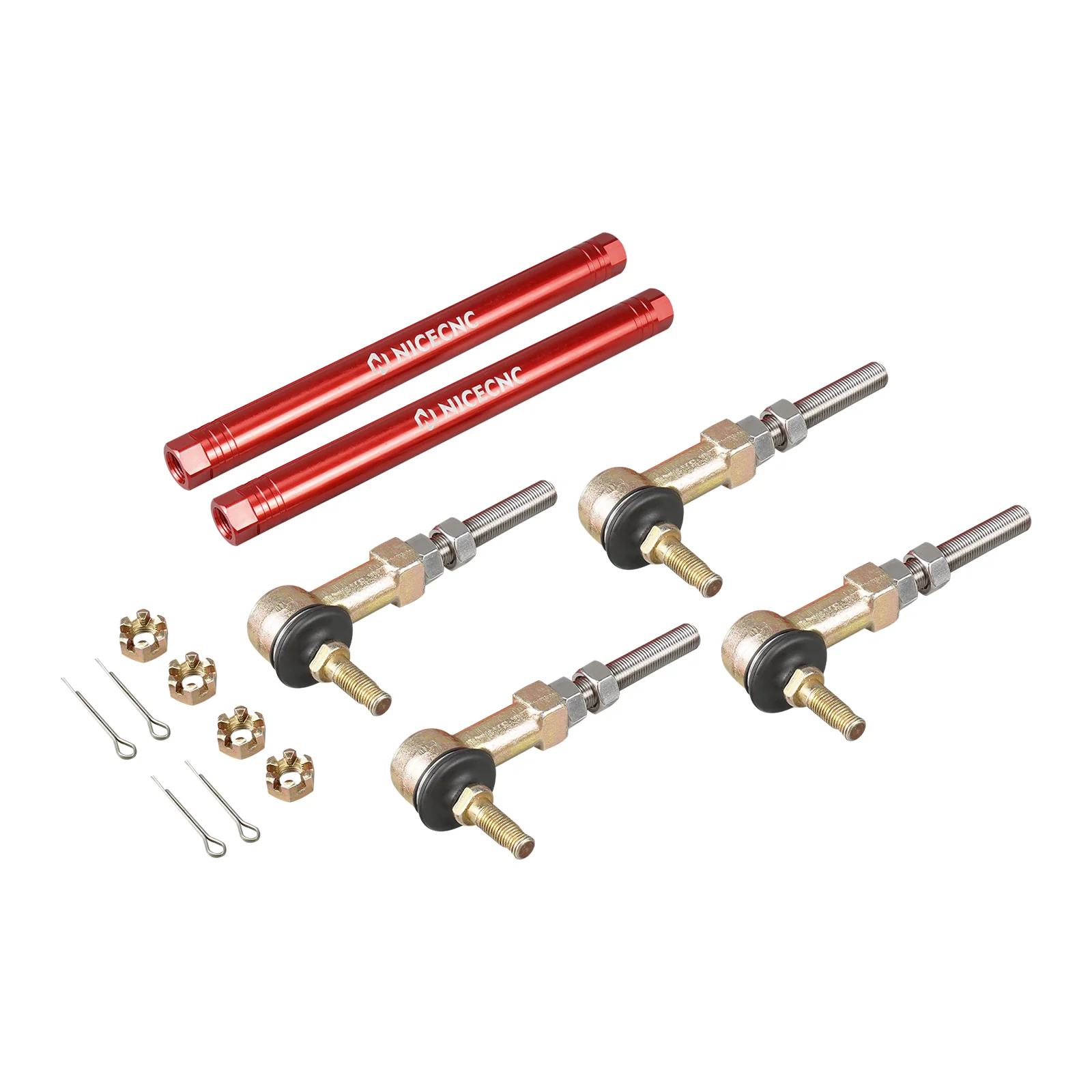 ATV Steering Tierods w/Tie Rod Ball Joints Ends Kit For Honda TRX 450 R / ER - Image 7