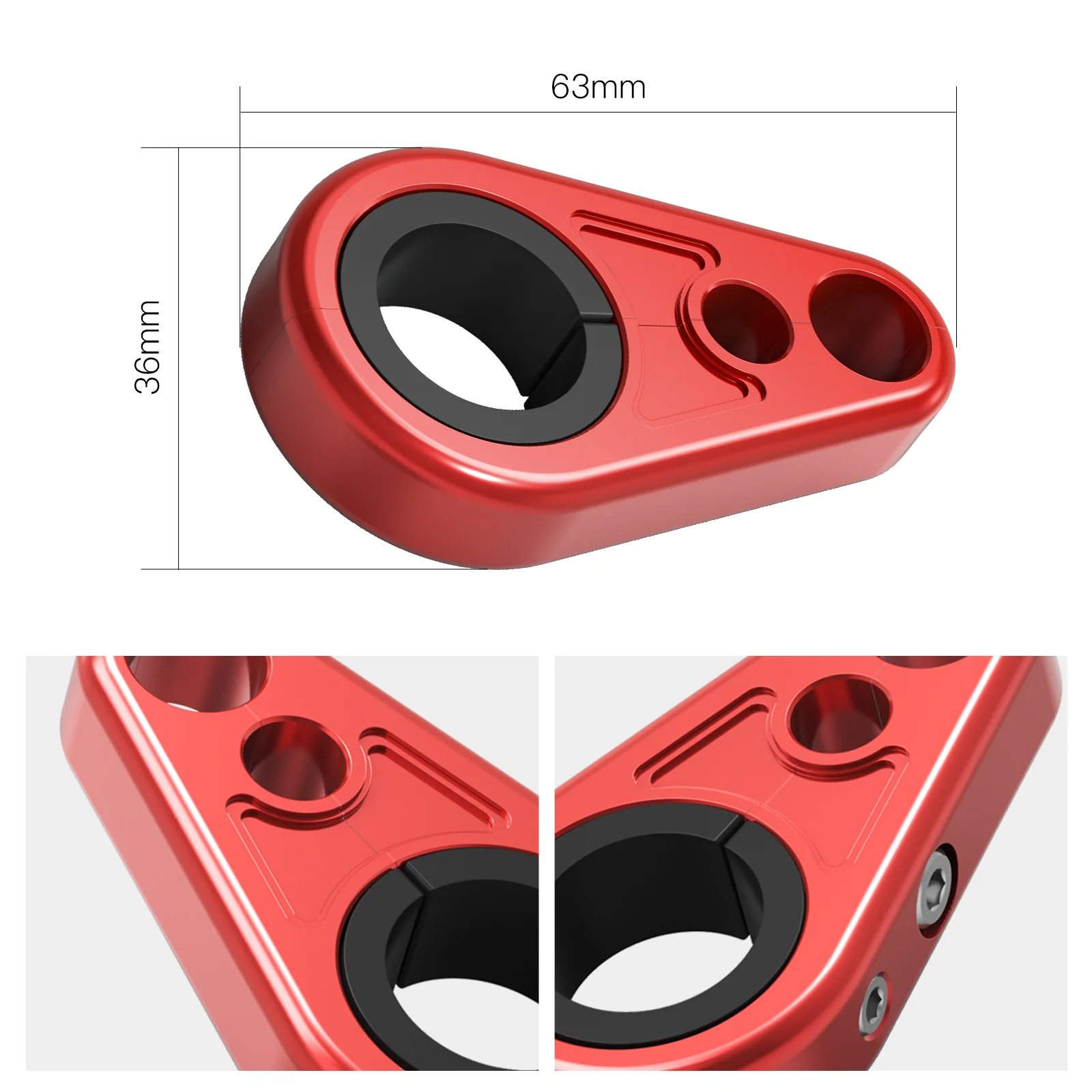 4PCS ATV A-Arm Brake Line Cable Clamps For Honda TRX 450R 250X 90X 400X - Image 6