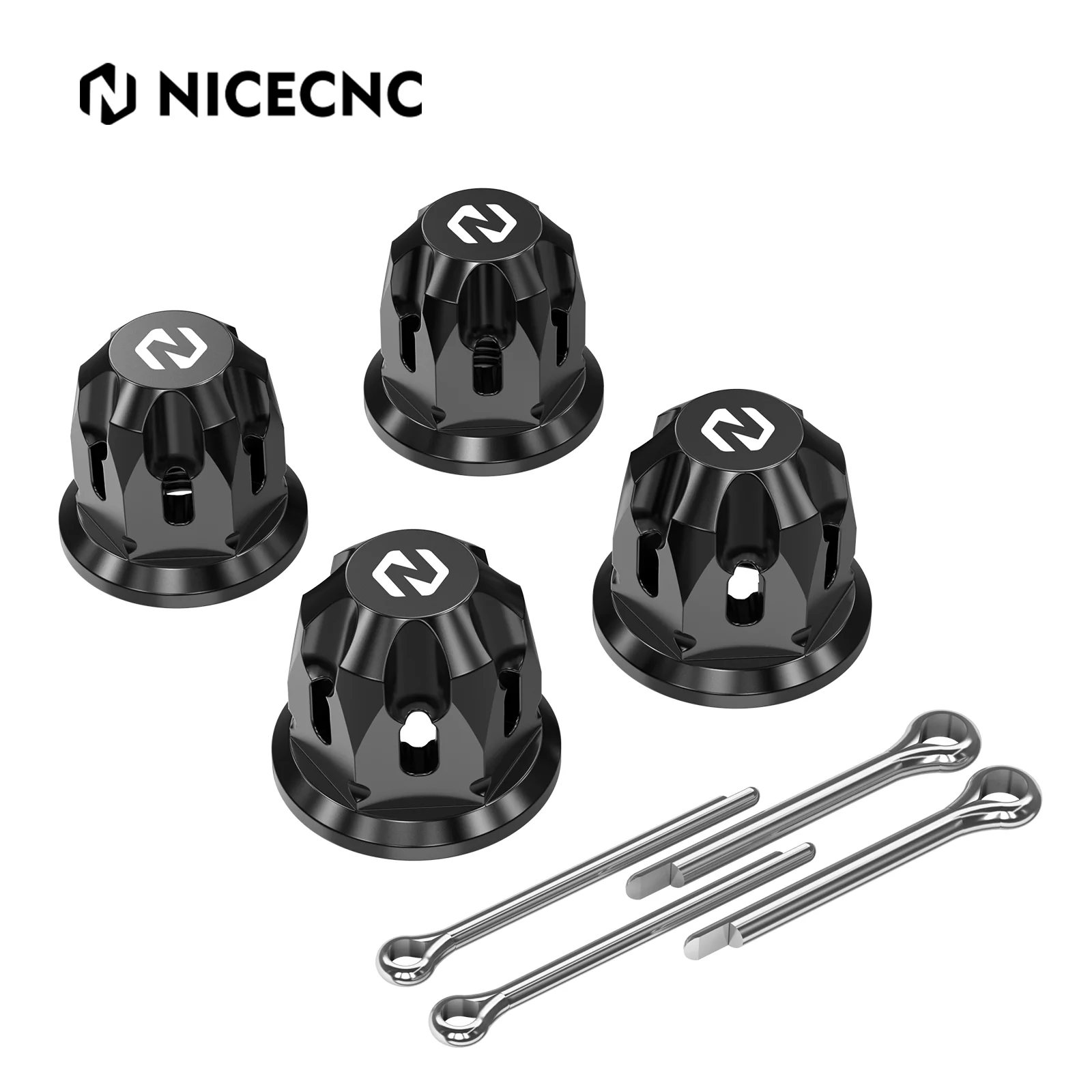 Front + Rear Wheel Axle Nuts Kit For Honda TRX450 R / ER TRX 400X 300X 250X - Image 3