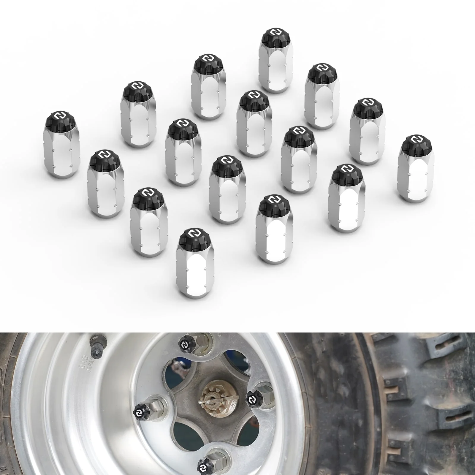 ATV Wheel Hub Lug Nuts Kit For Honda TRX450 R / ER 250X 400X ATC250R