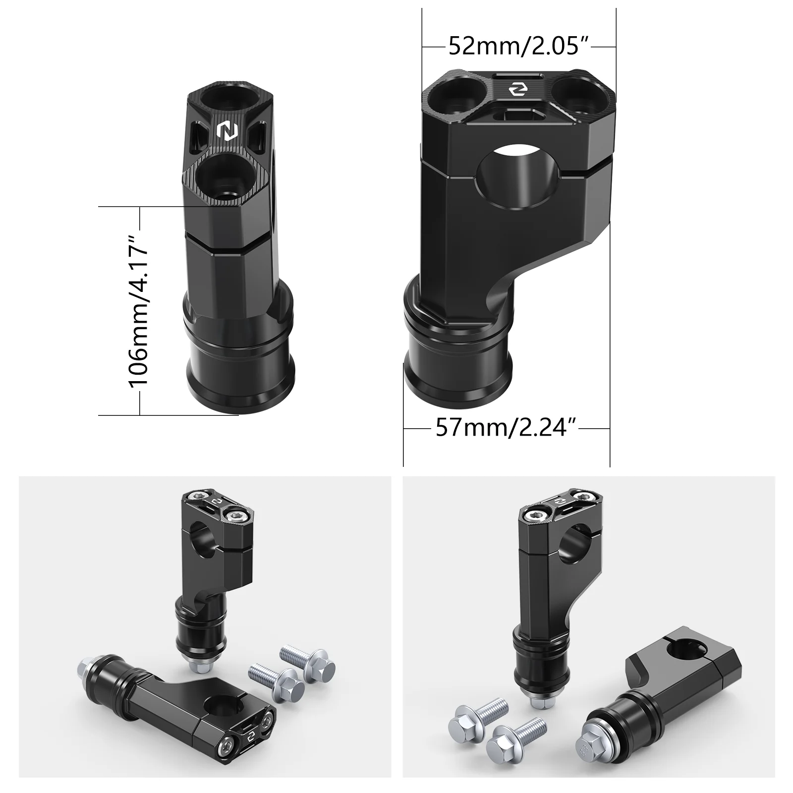 ATV Handlebar Risers Holder Clamps For Honda TRX 450R / ER 400X 250X 90X - Image 12