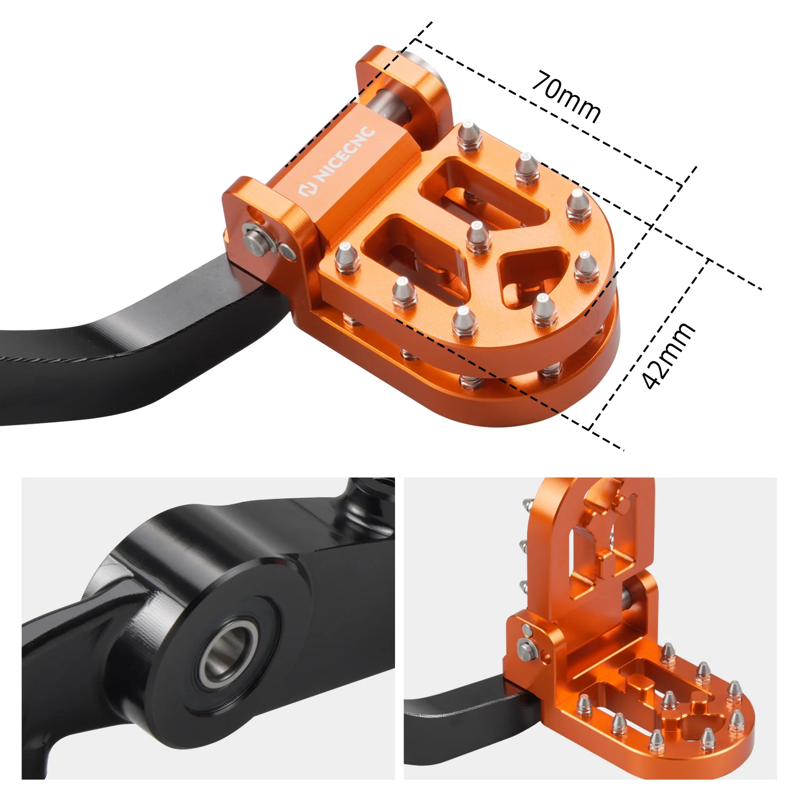 Adjustable Shift Lever + Rear Brake Pedal Lever For Husqvarna Norden 901 2022-2025 - Image 17