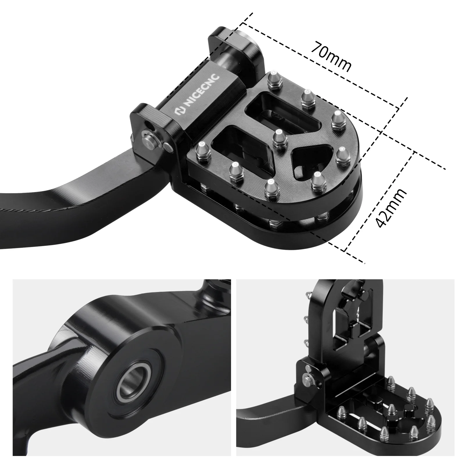 Adjustable Shift Lever + Rear Brake Pedal Lever For Husqvarna Norden 901 2022-2025 - Image 3
