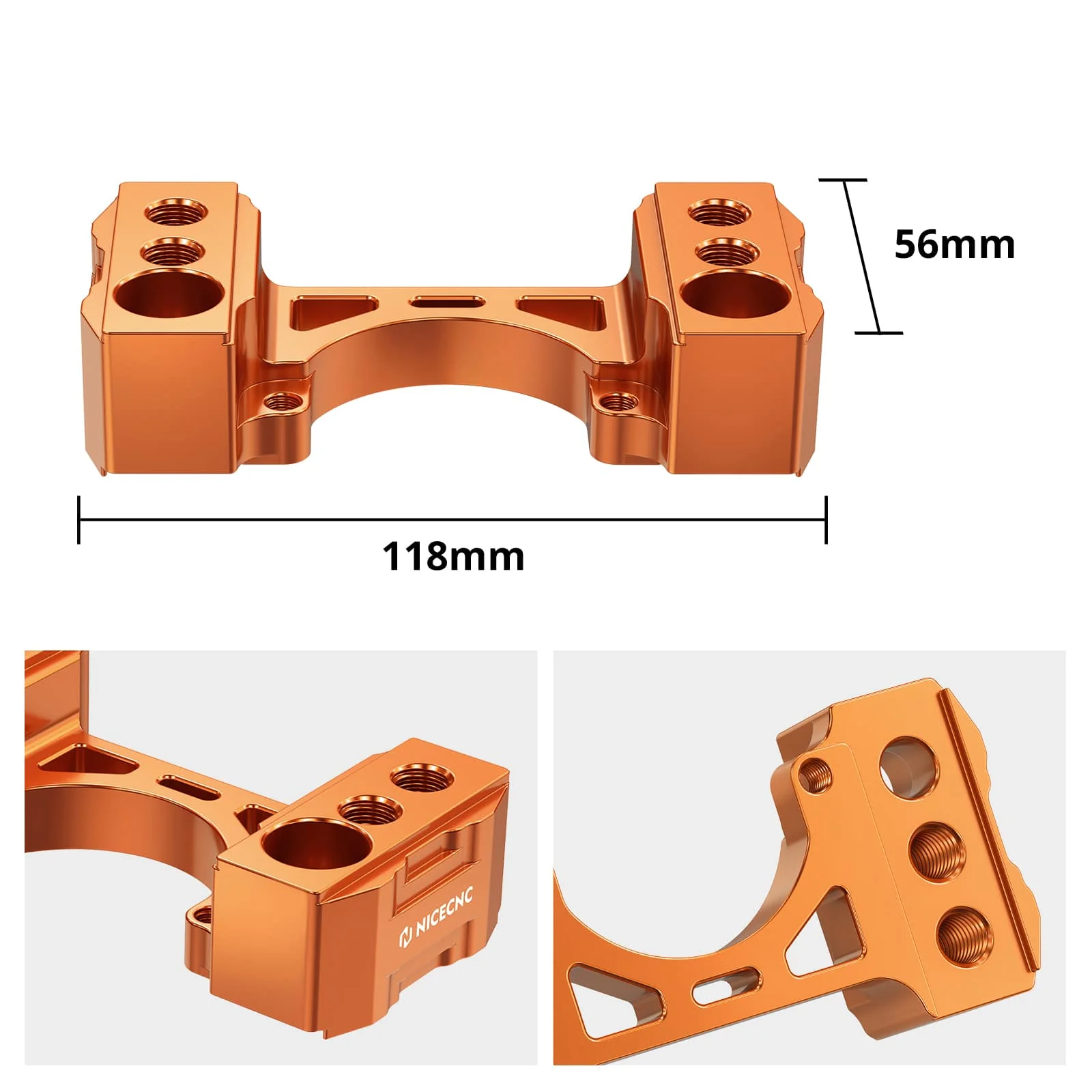 Steering Damper Bracket 1" Handlebar Risers Kit For Husqvarna Norden 901 - Image 11