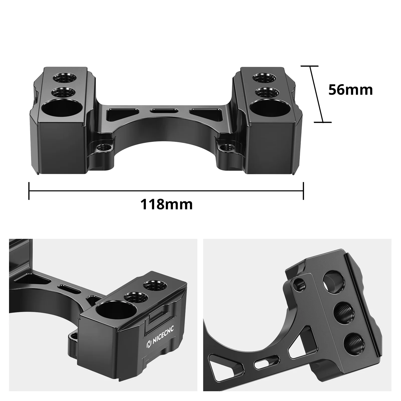 Steering Damper Bracket 1" Handlebar Risers Kit For Husqvarna Norden 901 - Image 6
