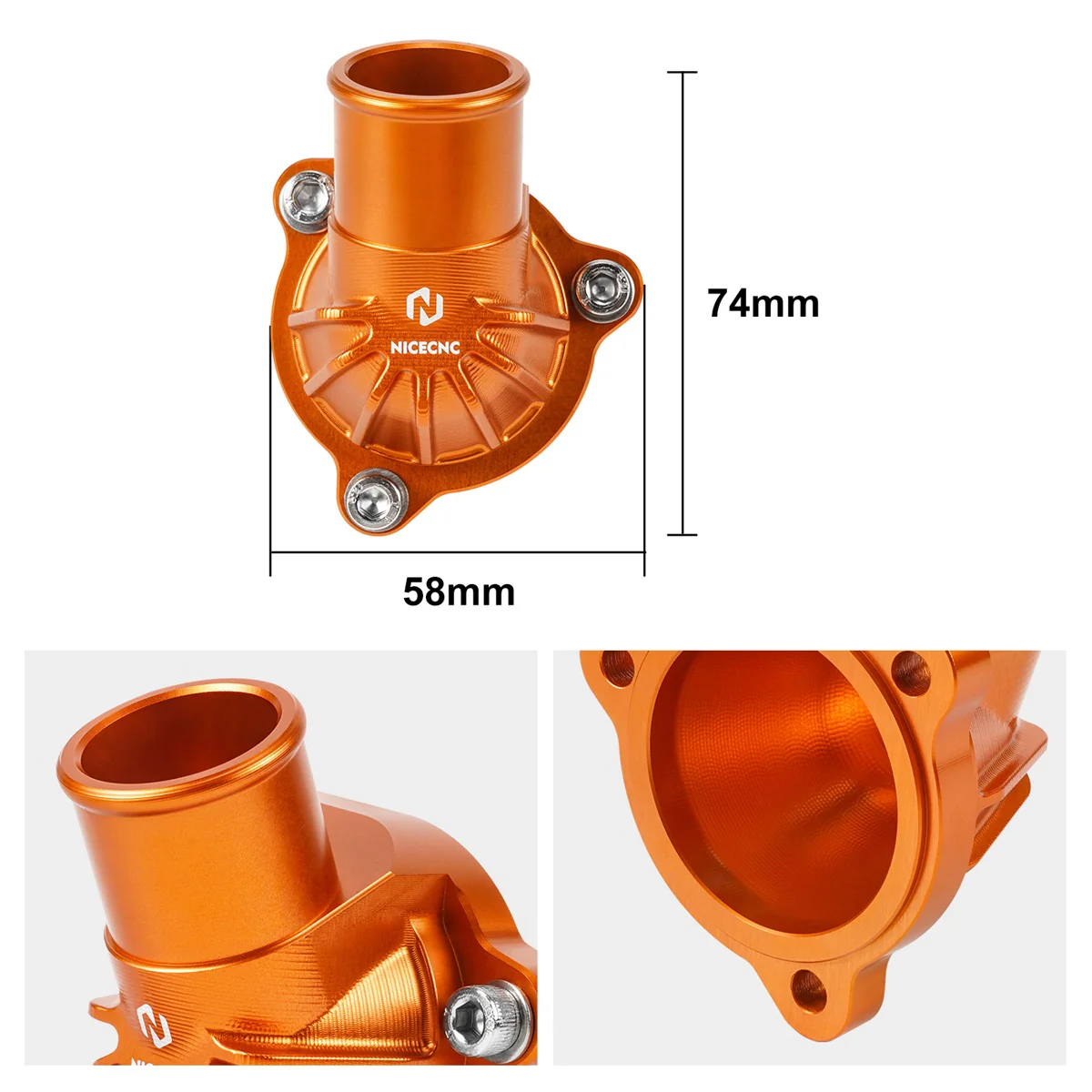 Thermostat Housing Cover Water Connection For Husqvarna Norden 901 2022-2025 - Image 3
