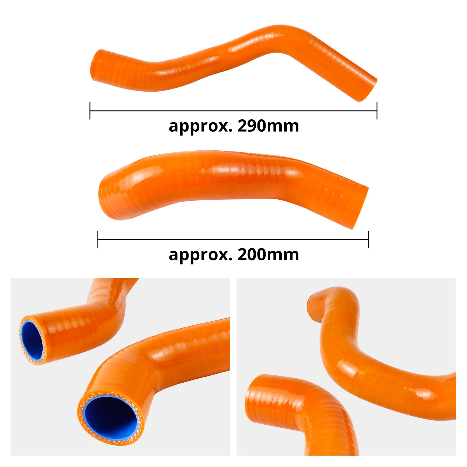 Thermostat Housing Cover + Silicone Radiator Hose Kit For Husqvarna Norden 901 22-25 - Image 5