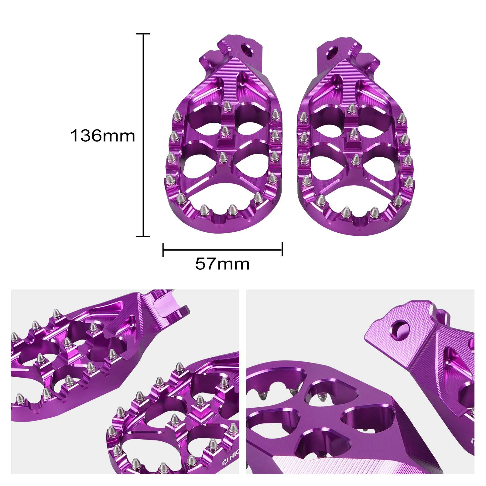Hydraulic Rear Foot Brake + Enlarged Foot Pegs + Support Brace For Surron Light Bee X S - Image 11