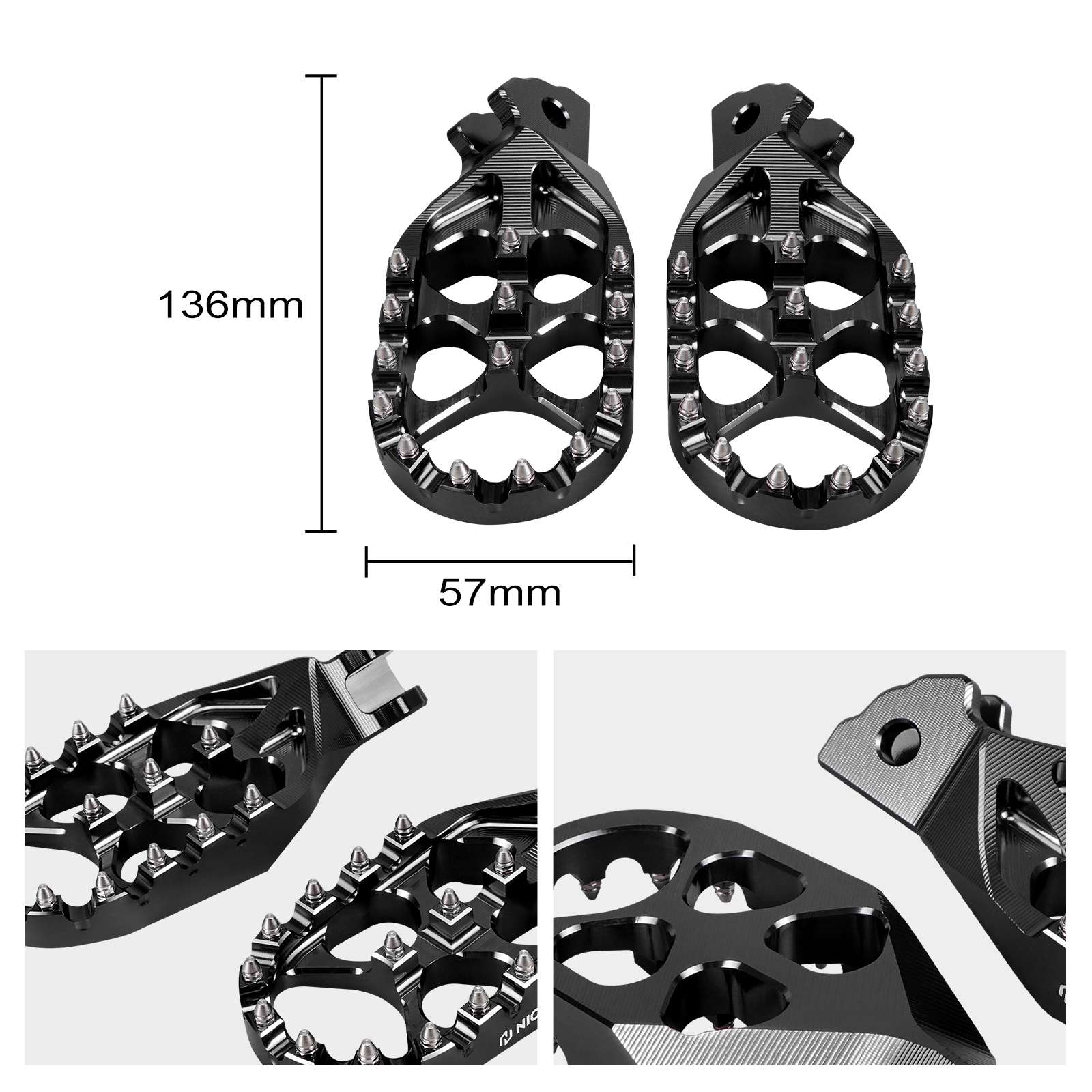 Hydraulic Rear Foot Brake + Enlarged Foot Pegs + Support Brace For Surron Light Bee X S - Image 29