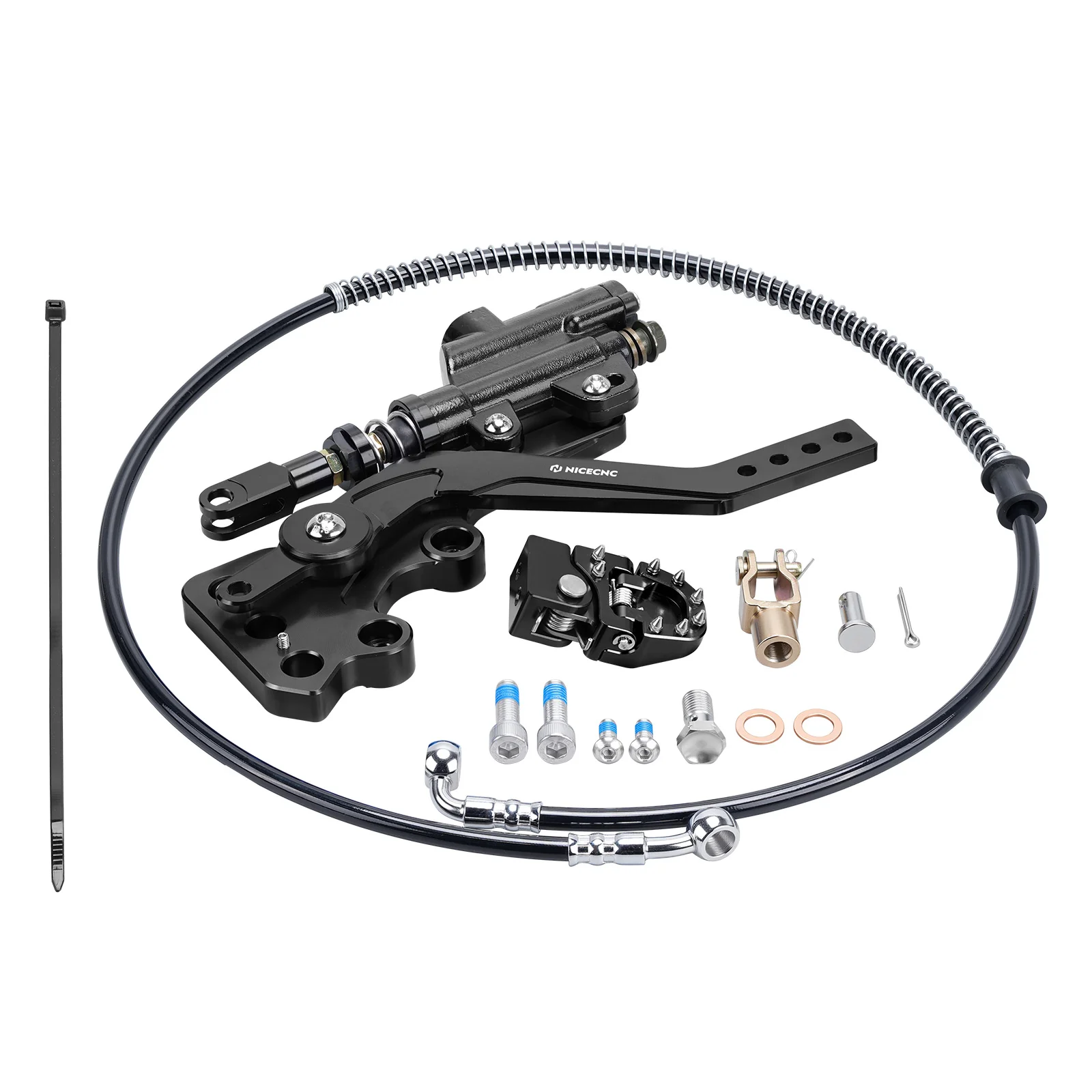 Hydraulic Rear Foot Brake + Enlarged Foot Pegs + Support Brace For Surron Light Bee X S - Image 27