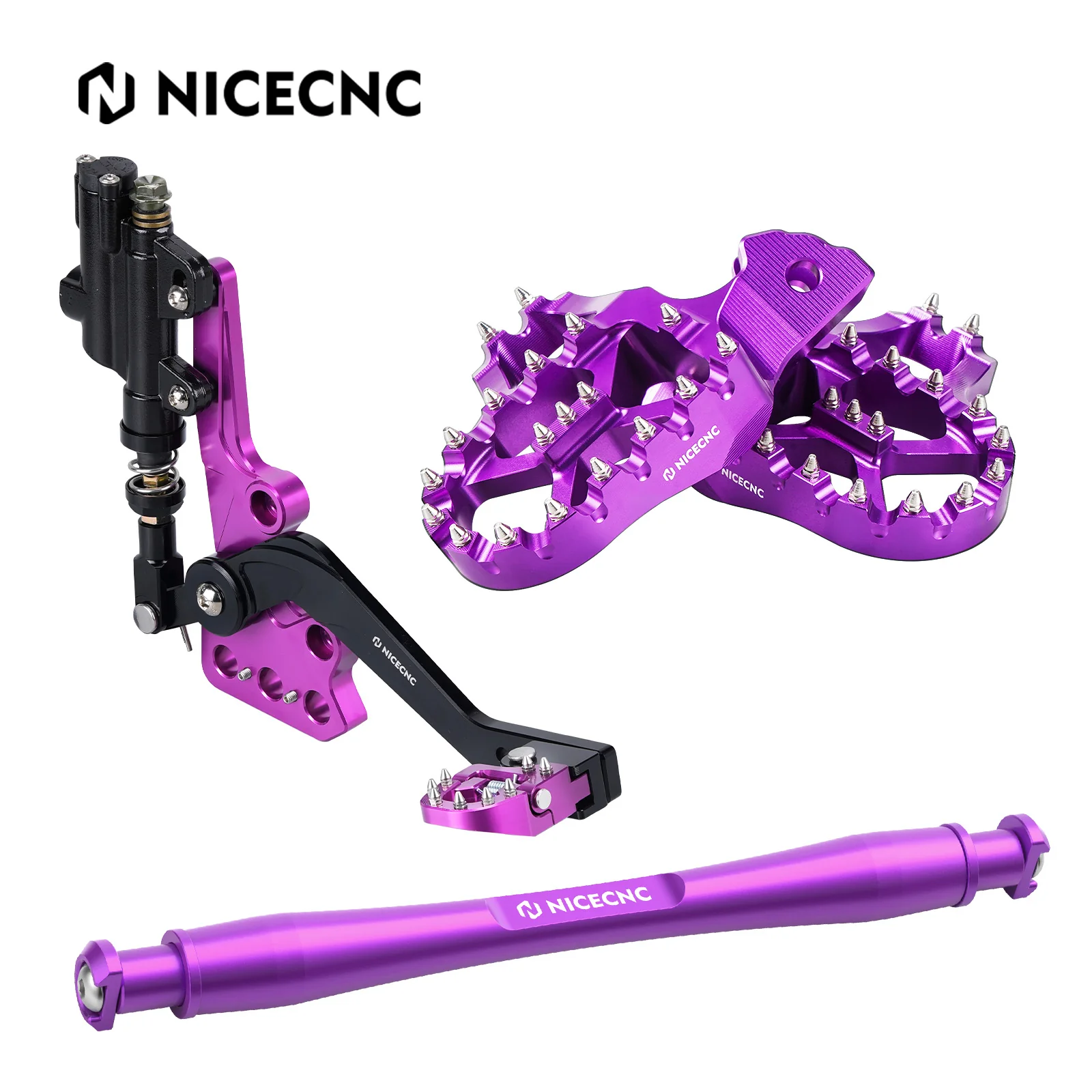 Hydraulic Rear Foot Brake + Extender Footrest + Support Brace For Surron Light Bee X S - Image 5