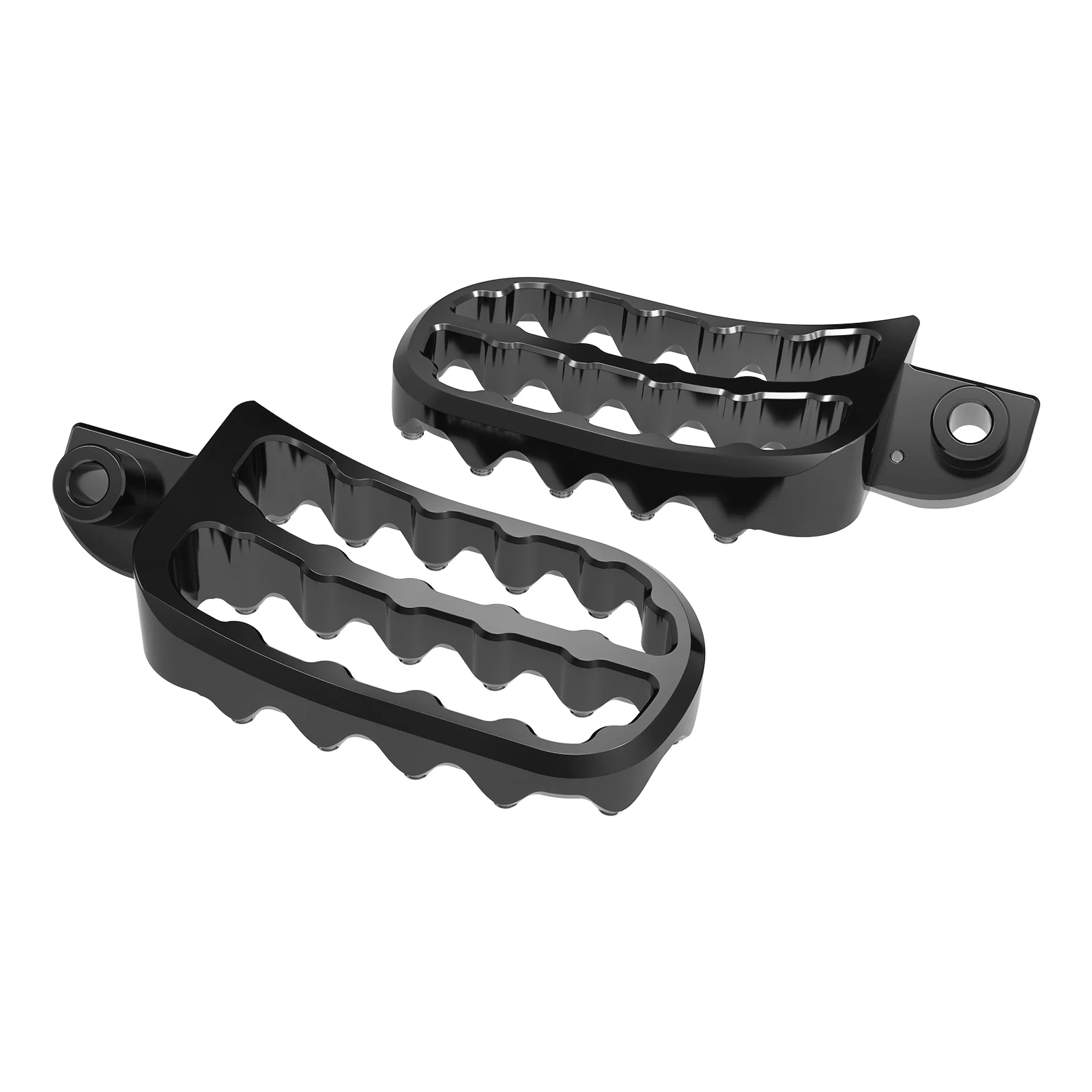 Enlargerd Wide Footpegs Pedals + Lowered Brackets For Kawasaki KLR650 1987-2018 - Image 14