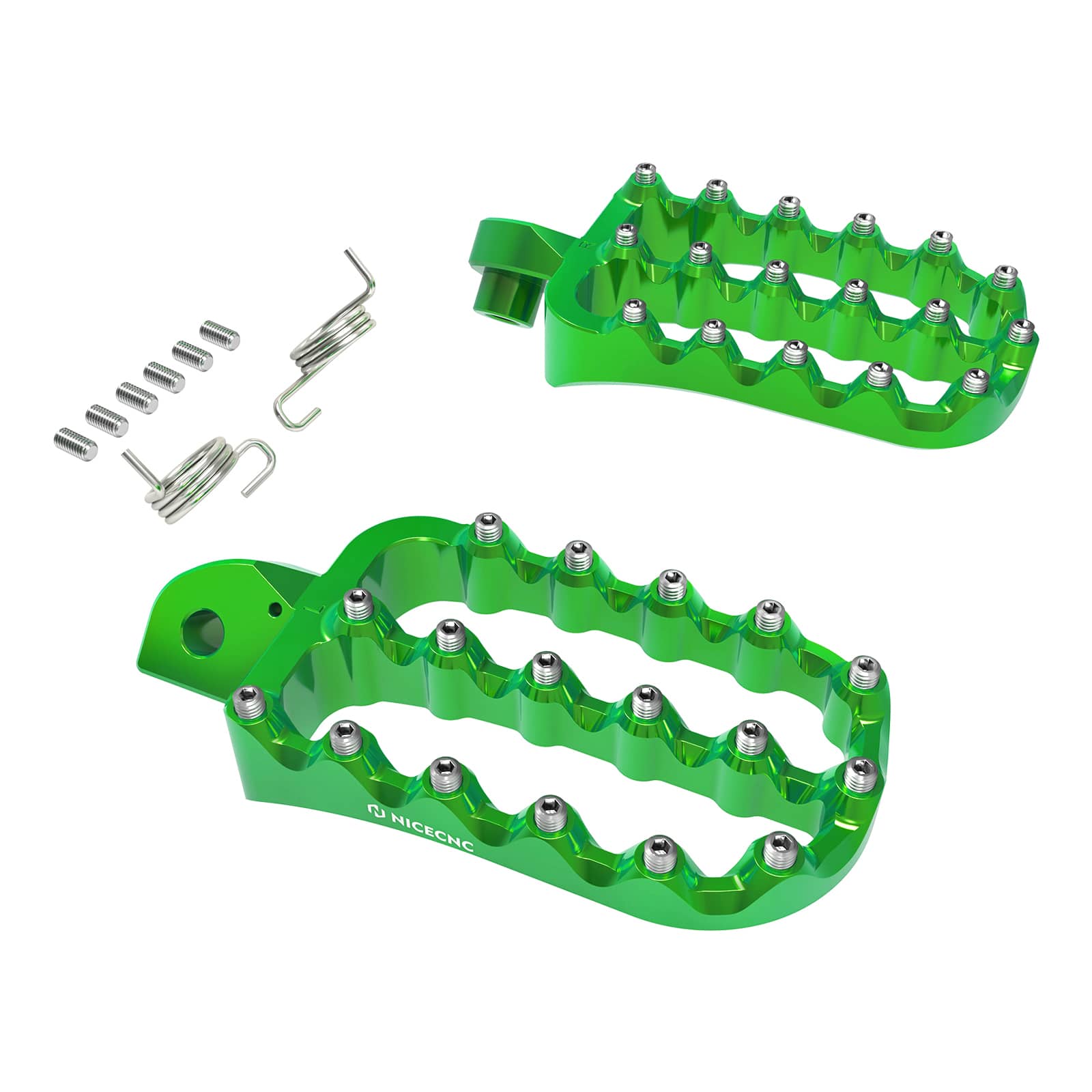 Enlargerd Wide Fat Footpegs Foot Pedals Rests For Kawasaki KLR650 1987-2024 - Image 5