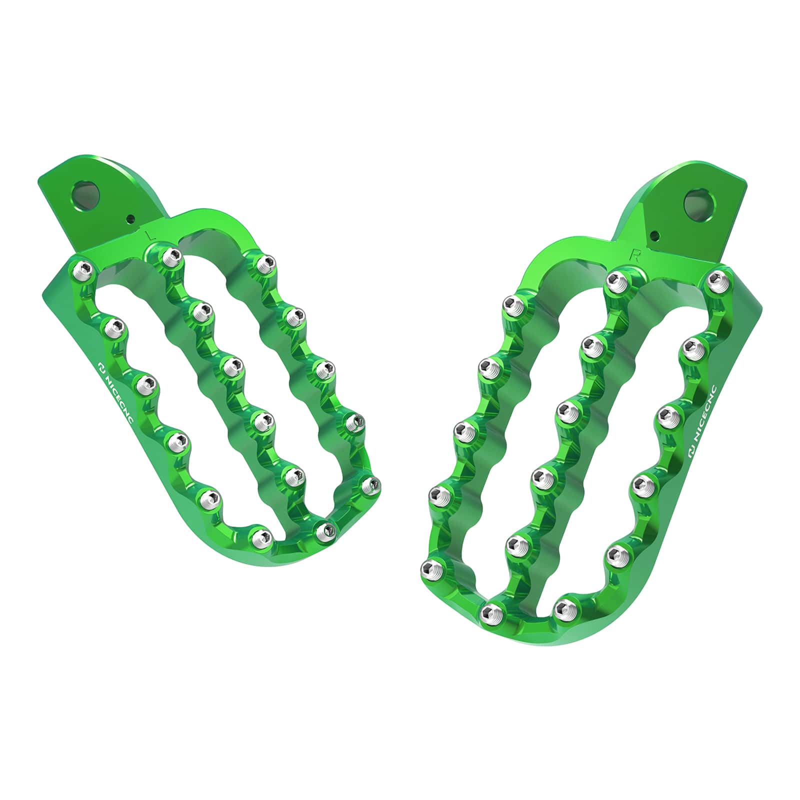 Enlargerd Wide Fat Footpegs Foot Pedals Rests For Kawasaki KLR650 1987-2024 - Image 7