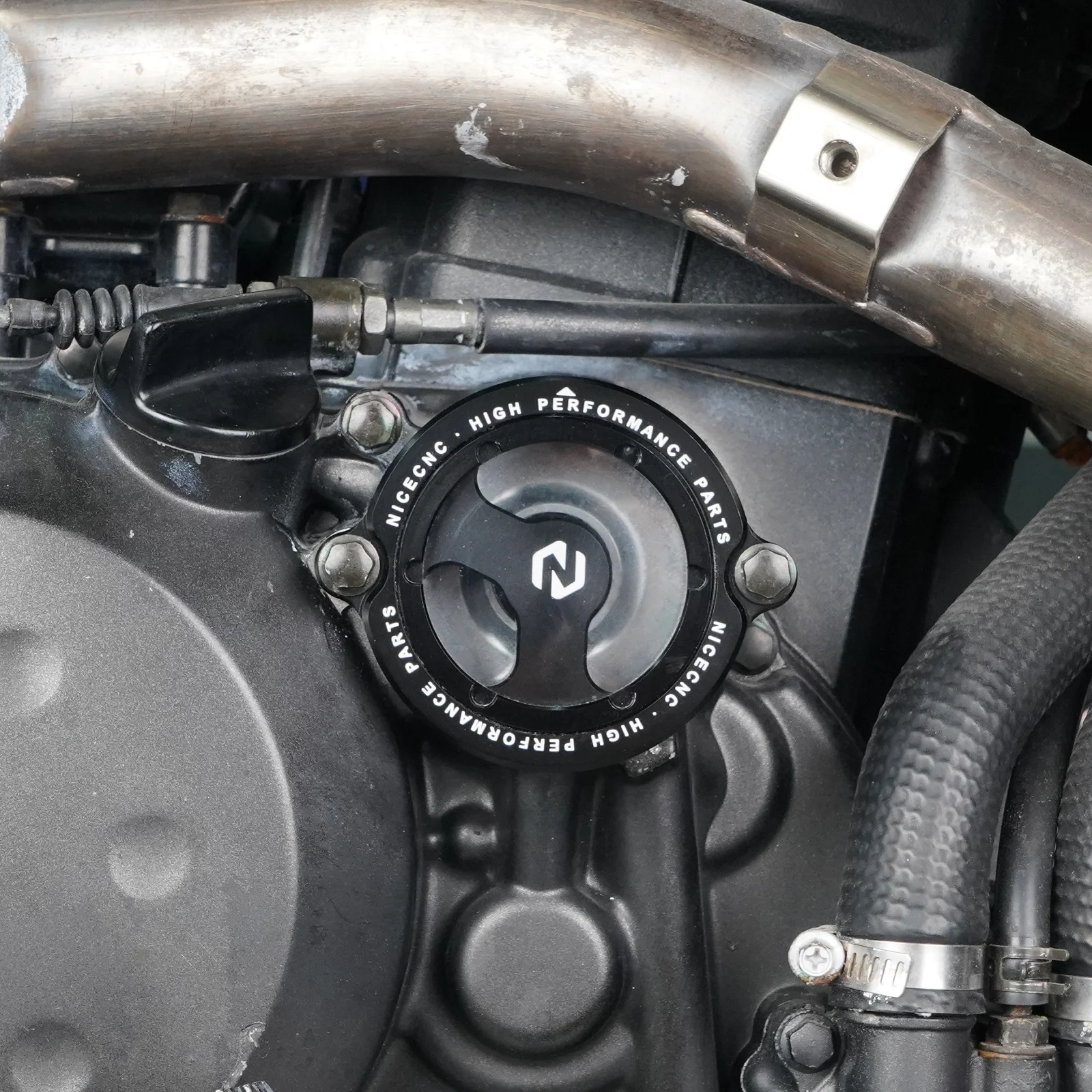 Full Clear Oil Filter Cap Cover For Kawasaki KLR650 1987-2024 - Image 5
