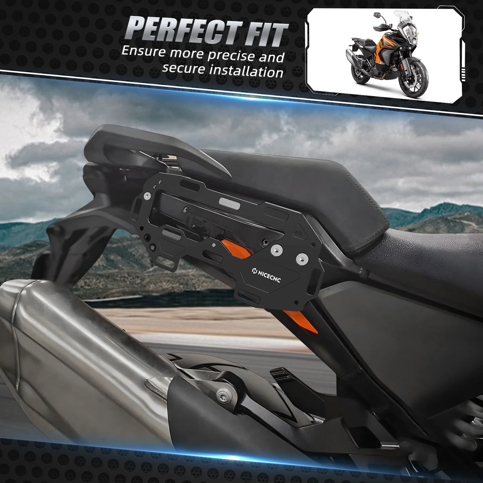Rear Side Luggage Rack Carriers Pannier Kit For KTM 1290 Super Adventure R / S - Image 2