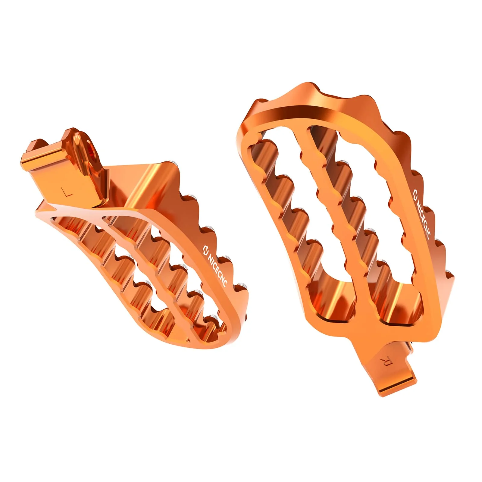 Forged 0° Horizontal Flat Wide Enlarged Foot Pegs For KTM 390 Adventure 2020-2024 - Image 8