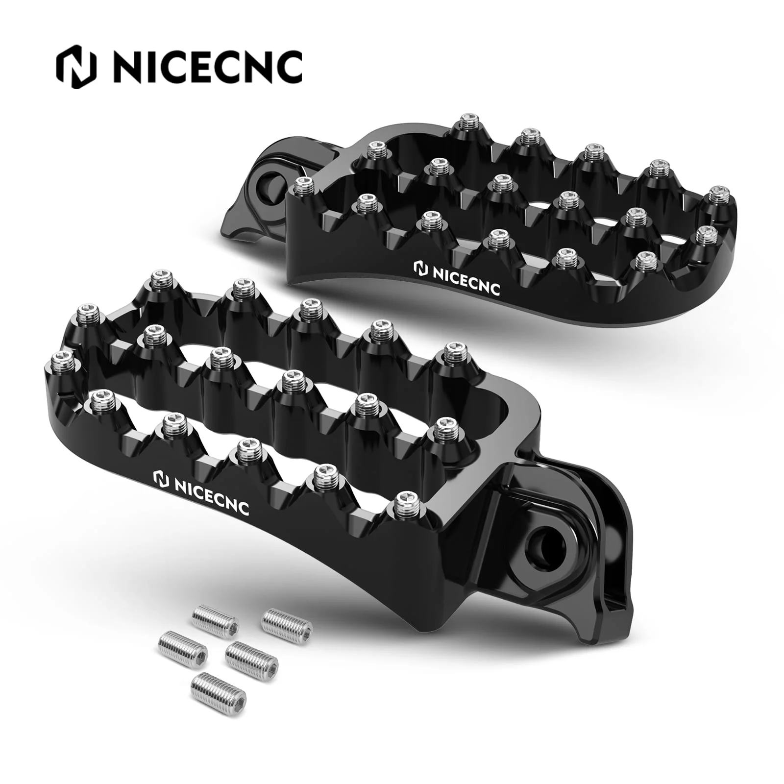 Forged 0° Horizontal Flat Wide Enlarged Foot Pegs For KTM 390 Adventure 2020-2024 - Image 9