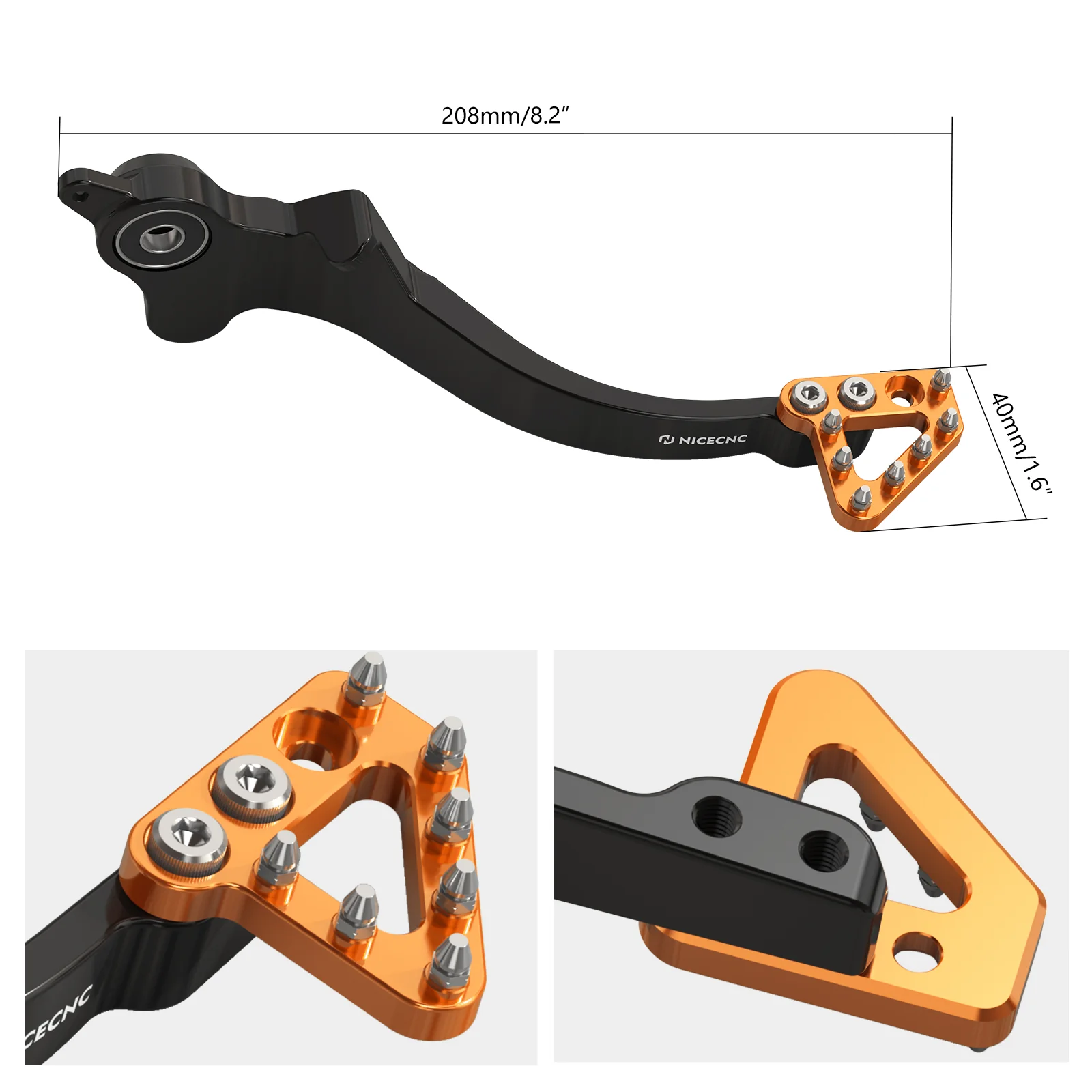 Rear Brake Pedal Lever + Enlarged Foot Pegs For Husqvarna 701 Enduro SM 2016-2019 - Image 20