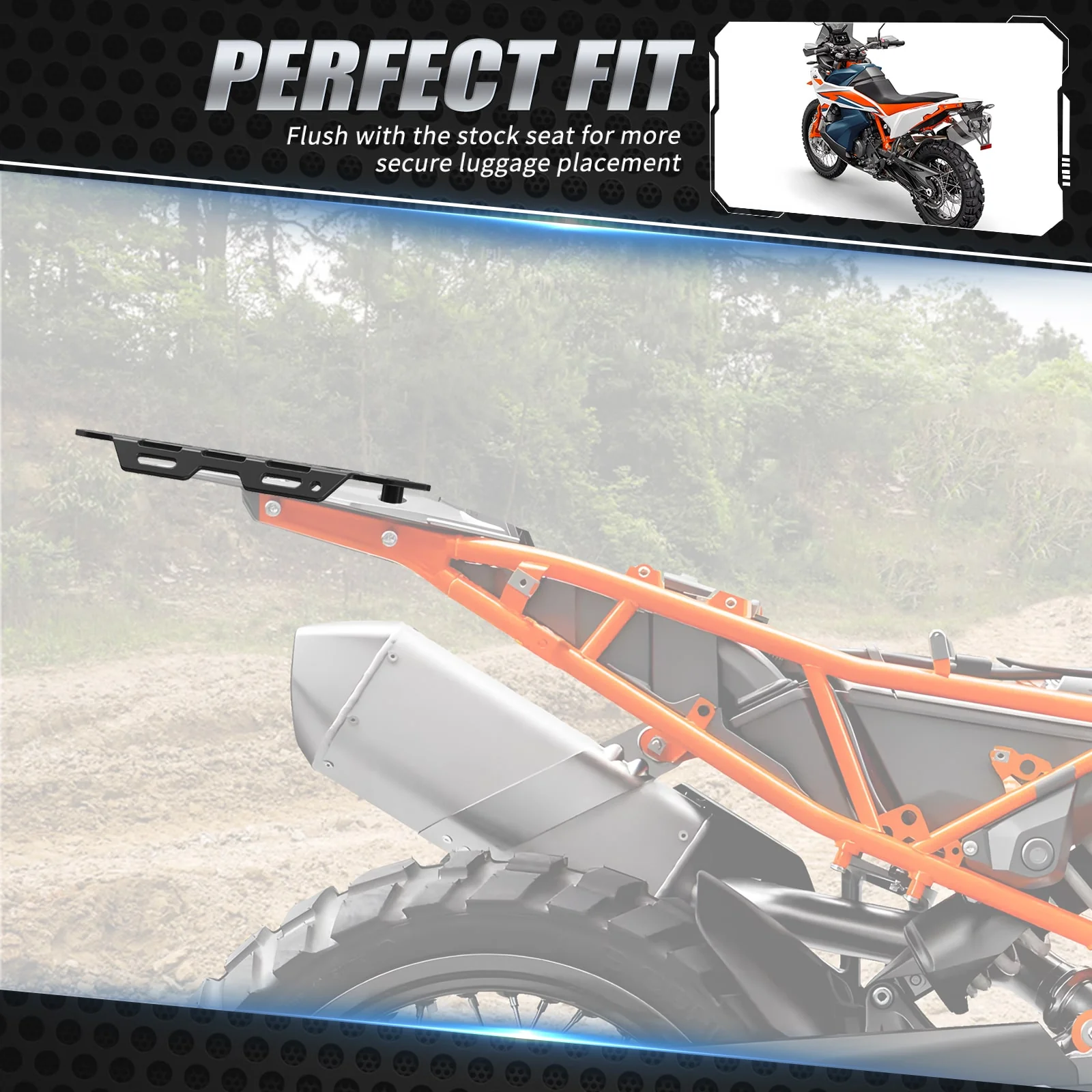 Rear Luggage Rack Cargo Carrier Top Case Plate Kit For KTM 790 890 Adventure - Image 2