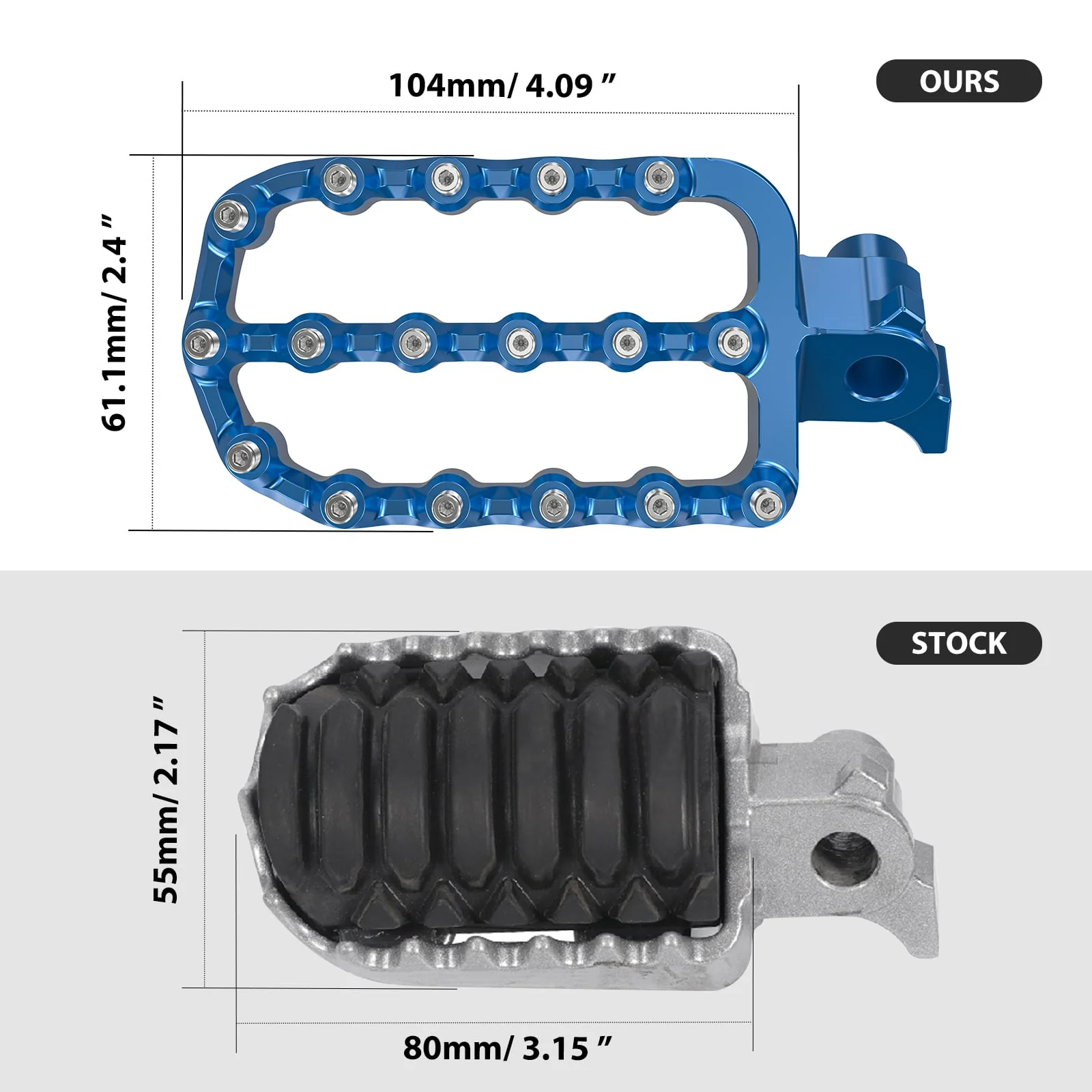Lengthened Enlarged Foot Pegs 6061 Aluminum For YAMAHA TENERE 700 XTZ 700 19-25 - Image 13