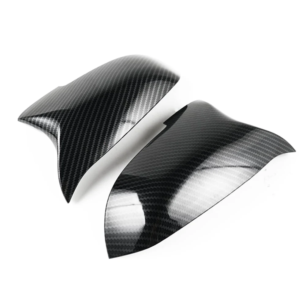 M-Style Carbon Fibre Look Mirror Caps Fit For BMW 5 Series F10 LCI - Image 4