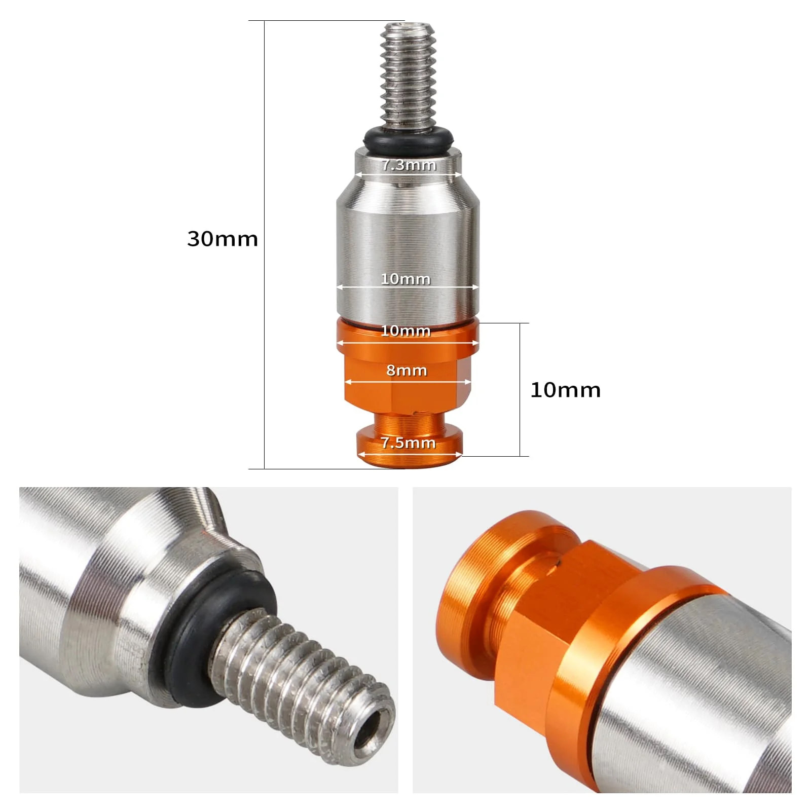 M4x0.7 Pitch Motocross Fork Air Pressure Bleeder Valve Set For KTM Husqvarna Husaberg - Image 3