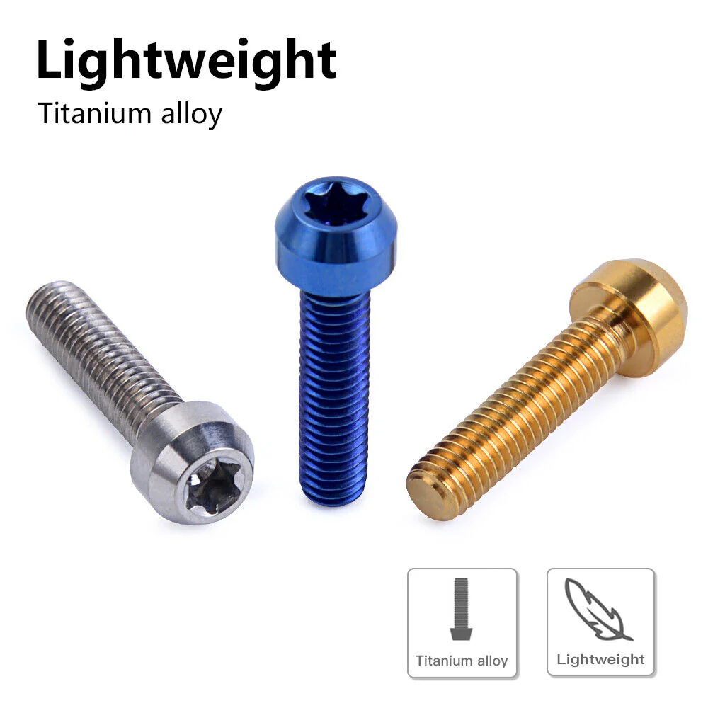 M6X25 Titanium Alloy Bolt Screw Set Universal For Motorcycles Handlebars Grips - Image 7