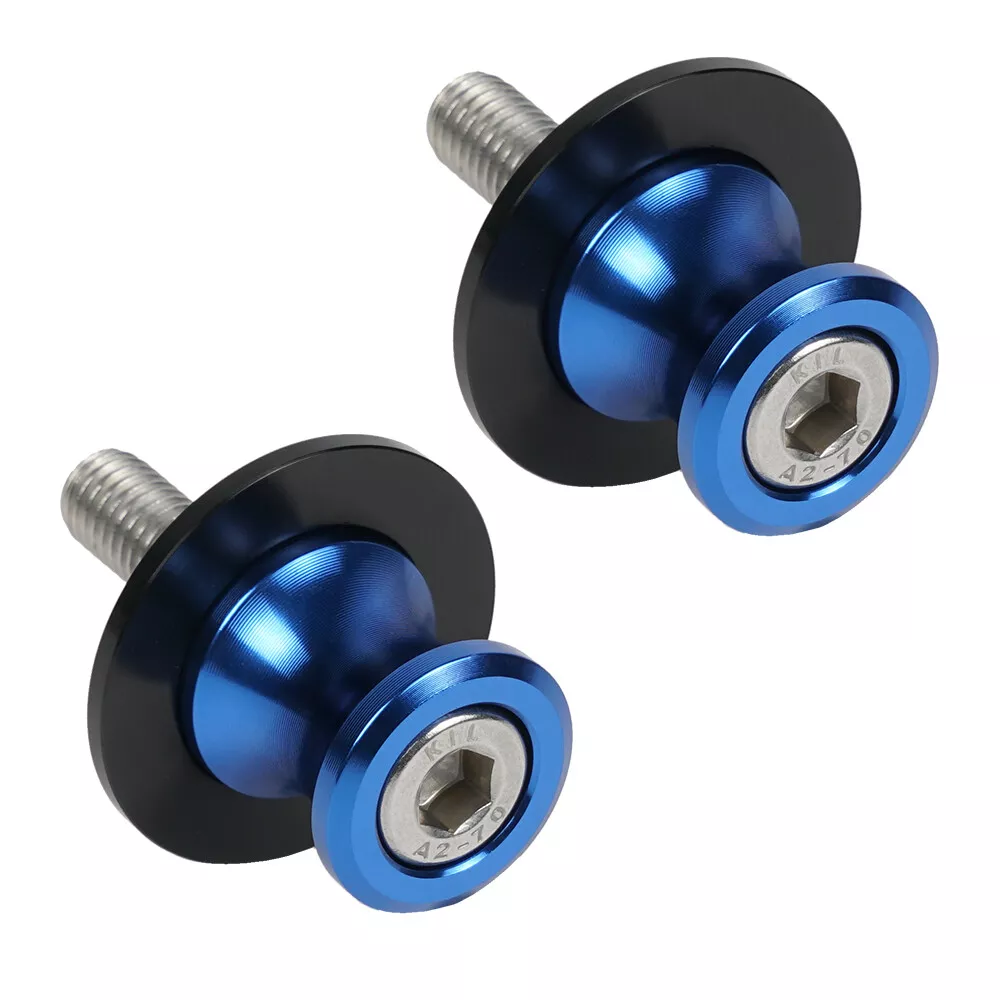 M8x1.25 Swing Arm Spools Sliders For Honda Suzuki Triumph Street Triple/R 13-15 - Image 4
