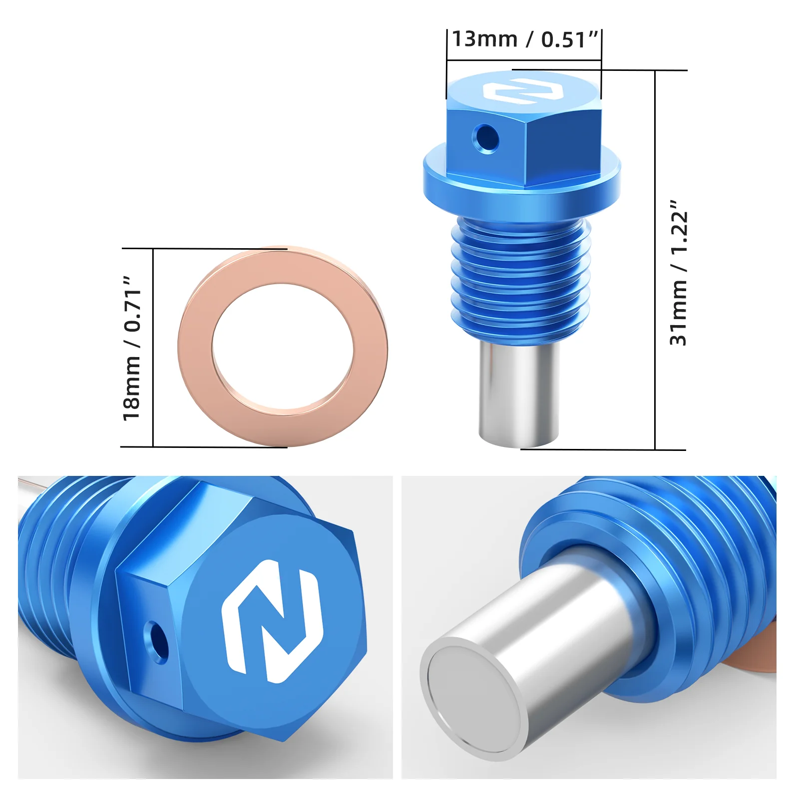 Magnetic Oil Drain Plug For KTM 125-530 XC SX XCF SXF EXC XCW 690 Enduro SMC R - Image 11