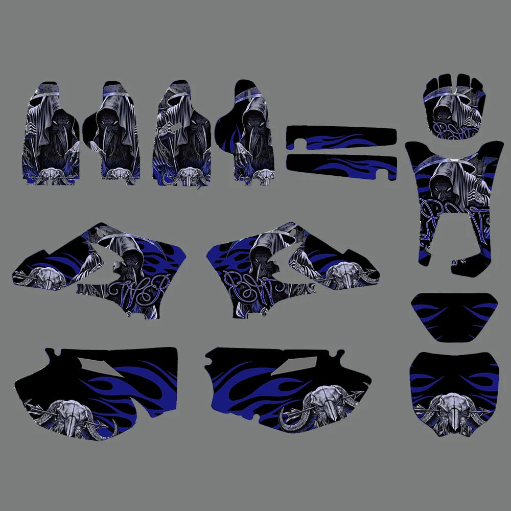 Custom Motocross Decals for Yamaha WR250F WR450F 2005-2006 - Image 3