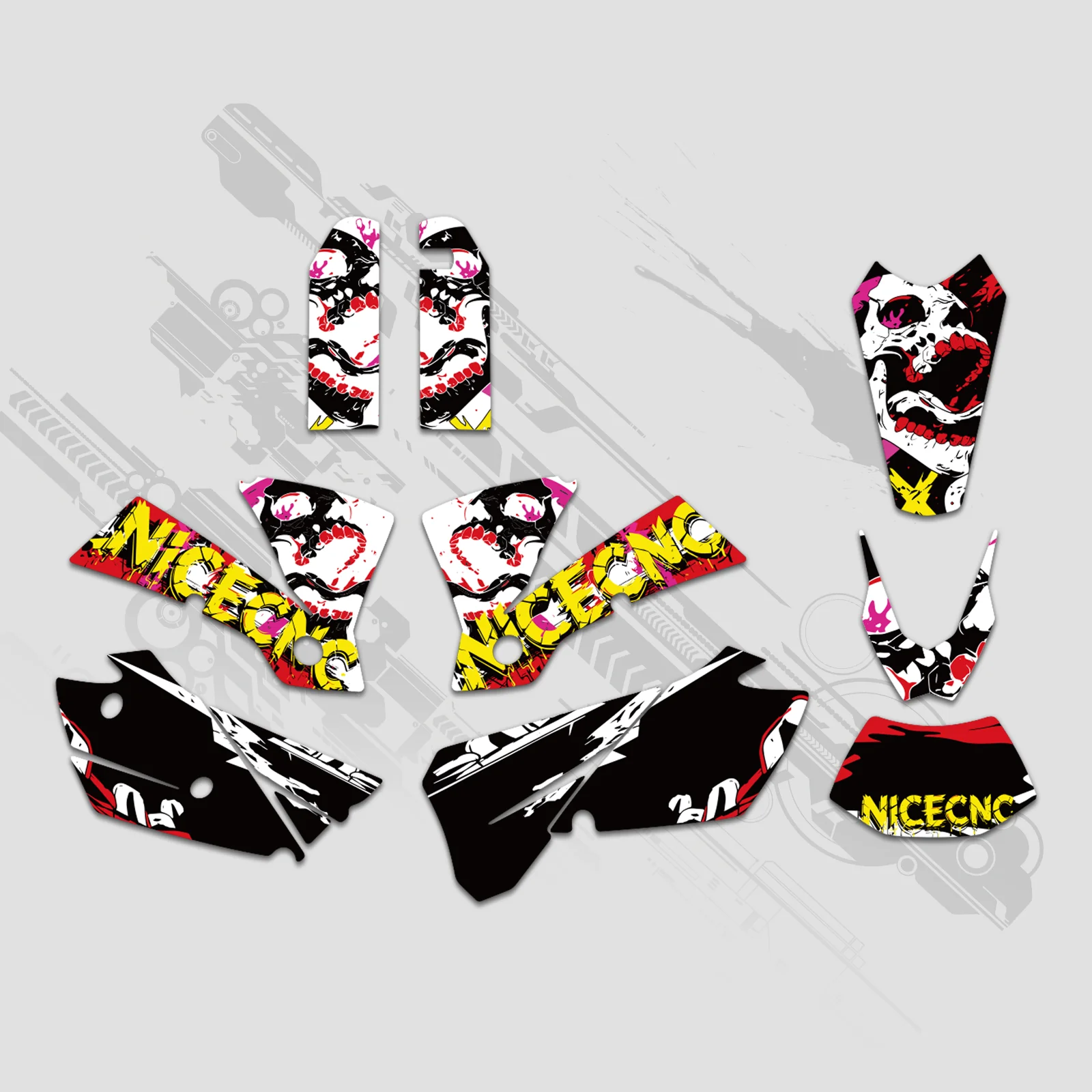 Motorcycle Full Graphics Decals Stickers Kit For KTM EXC 2004 - Image 6