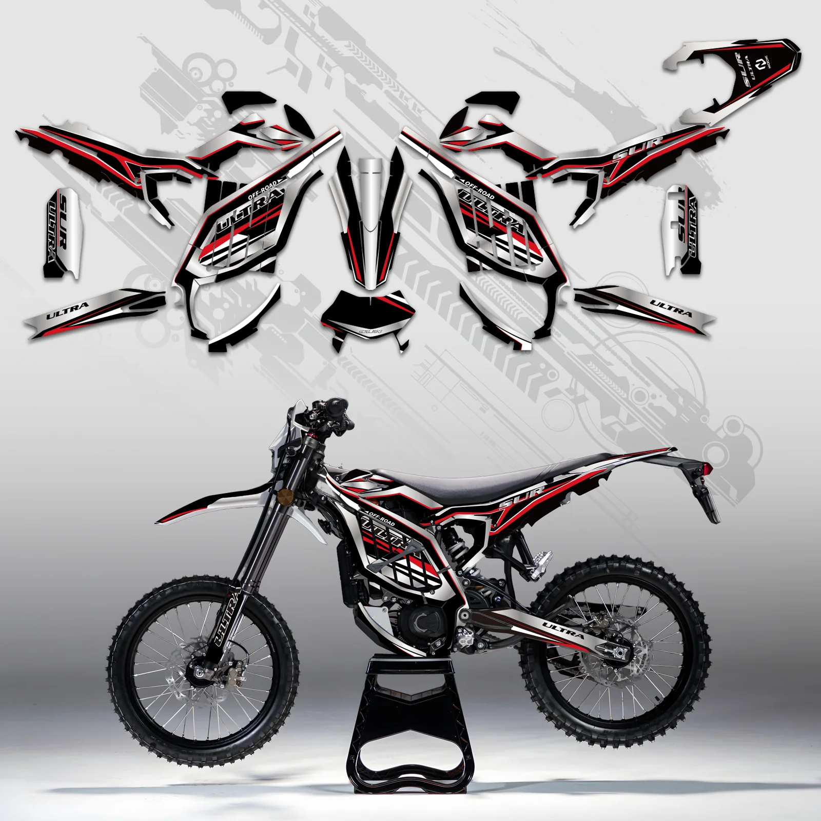 Motorcycle Full Graphics Decals Stickers Kit For Surron Ultra Bee ALL YEARS