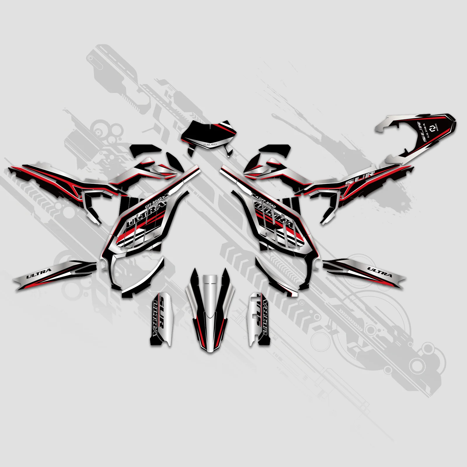 Motorcycle Full Graphics Decals Stickers Kit For Surron Ultra Bee ALL YEARS - Image 2