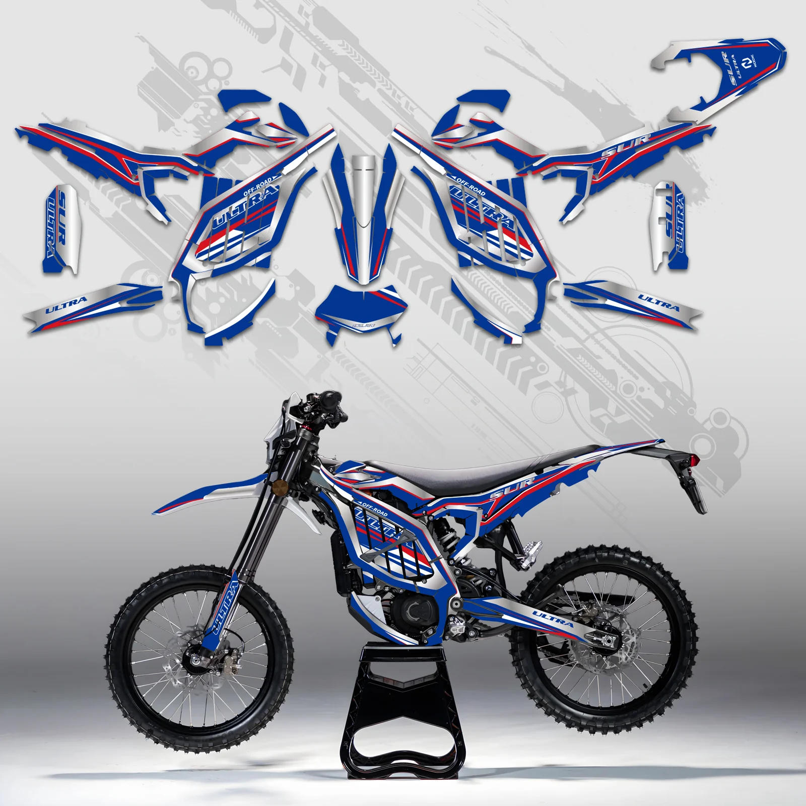 Motorcycle Full Graphics Decals Stickers Kit For Surron Ultra Bee ALL YEARS - Image 3