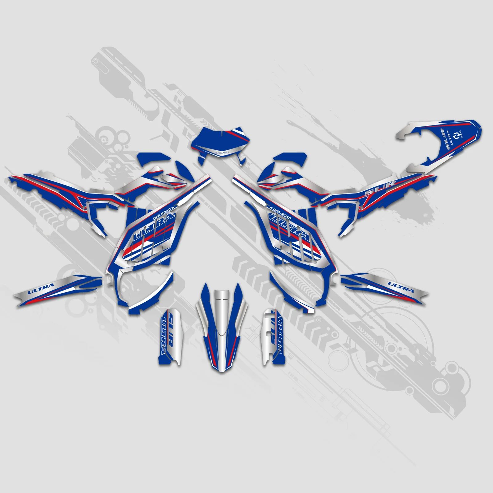 Motorcycle Full Graphics Decals Stickers Kit For Surron Ultra Bee ALL YEARS - Image 4