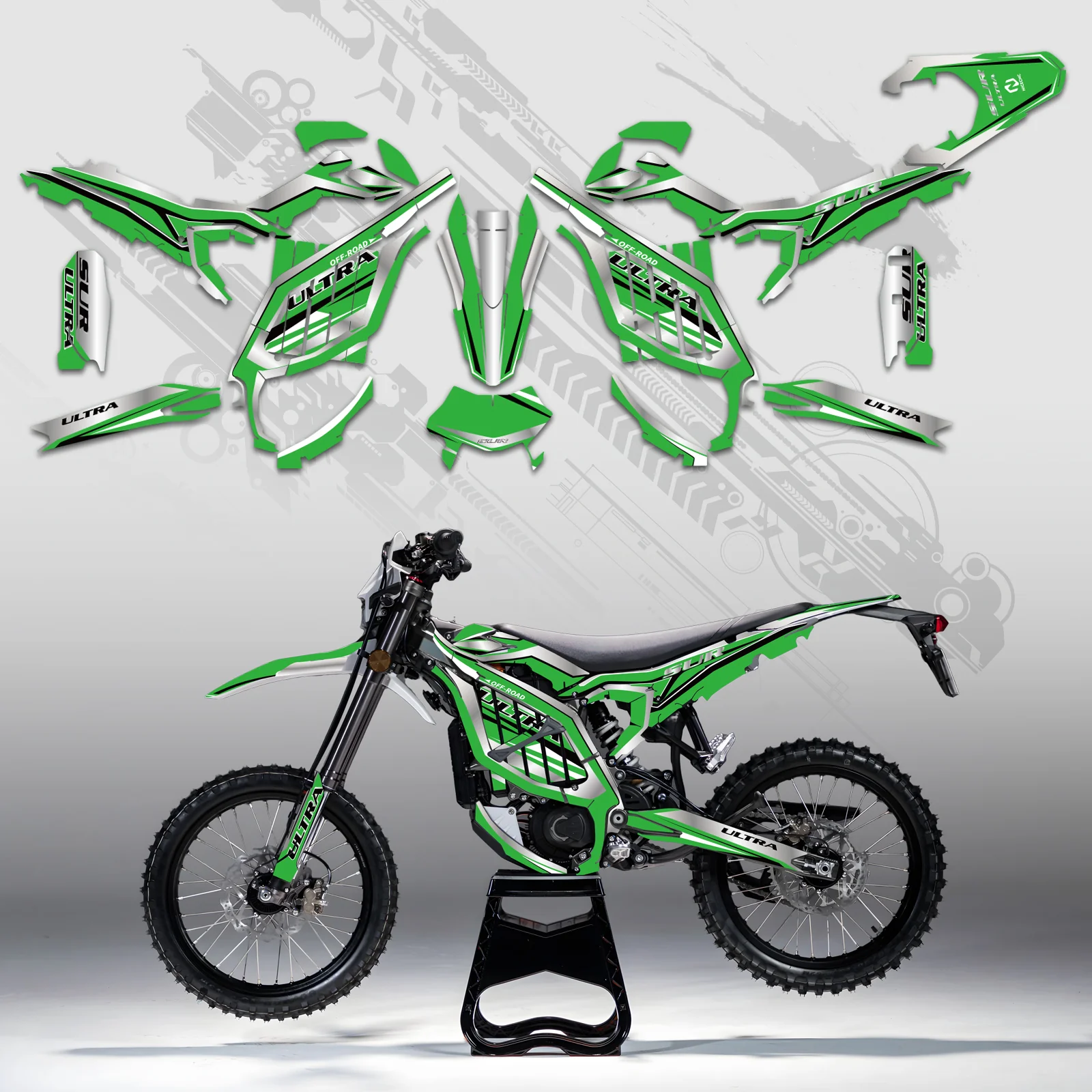 Motorcycle Full Graphics Decals Stickers Kit For Surron Ultra Bee ALL YEARS - Image 5