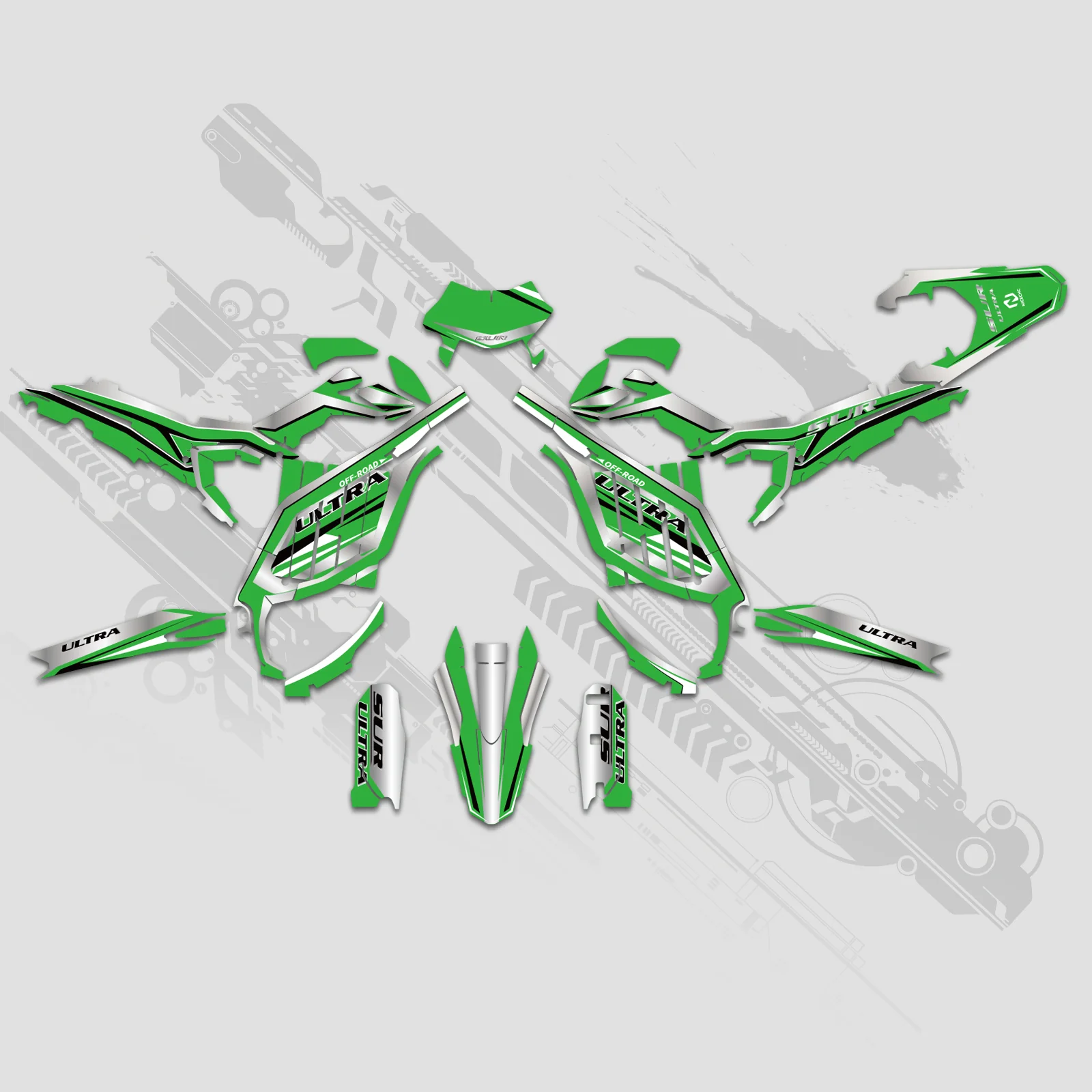 Motorcycle Full Graphics Decals Stickers Kit For Surron Ultra Bee ALL YEARS - Image 6