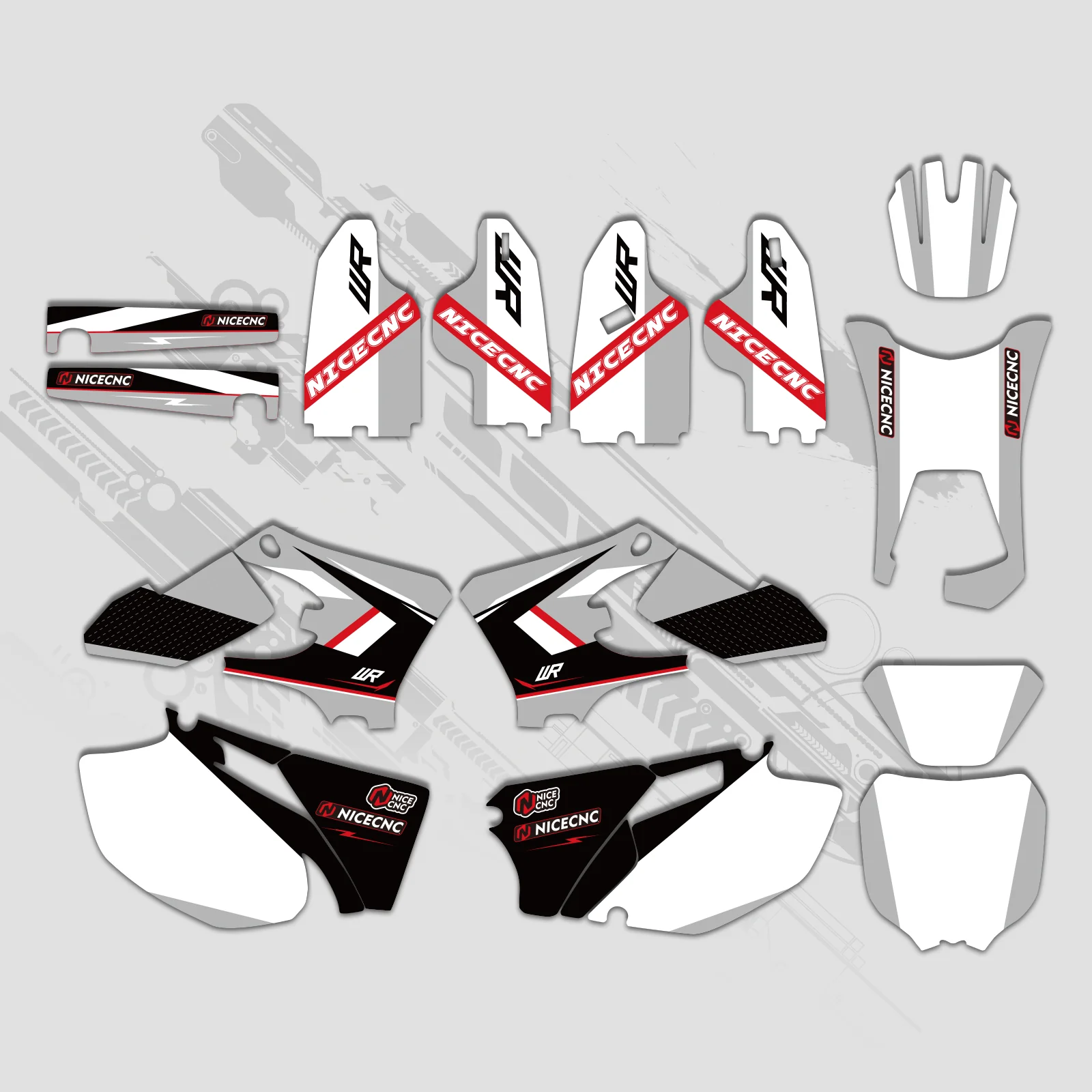 Motorcycle Full Graphics Decals Stickers Kit For YAMAHA WR250F WR450F 2005-2006 - Image 6