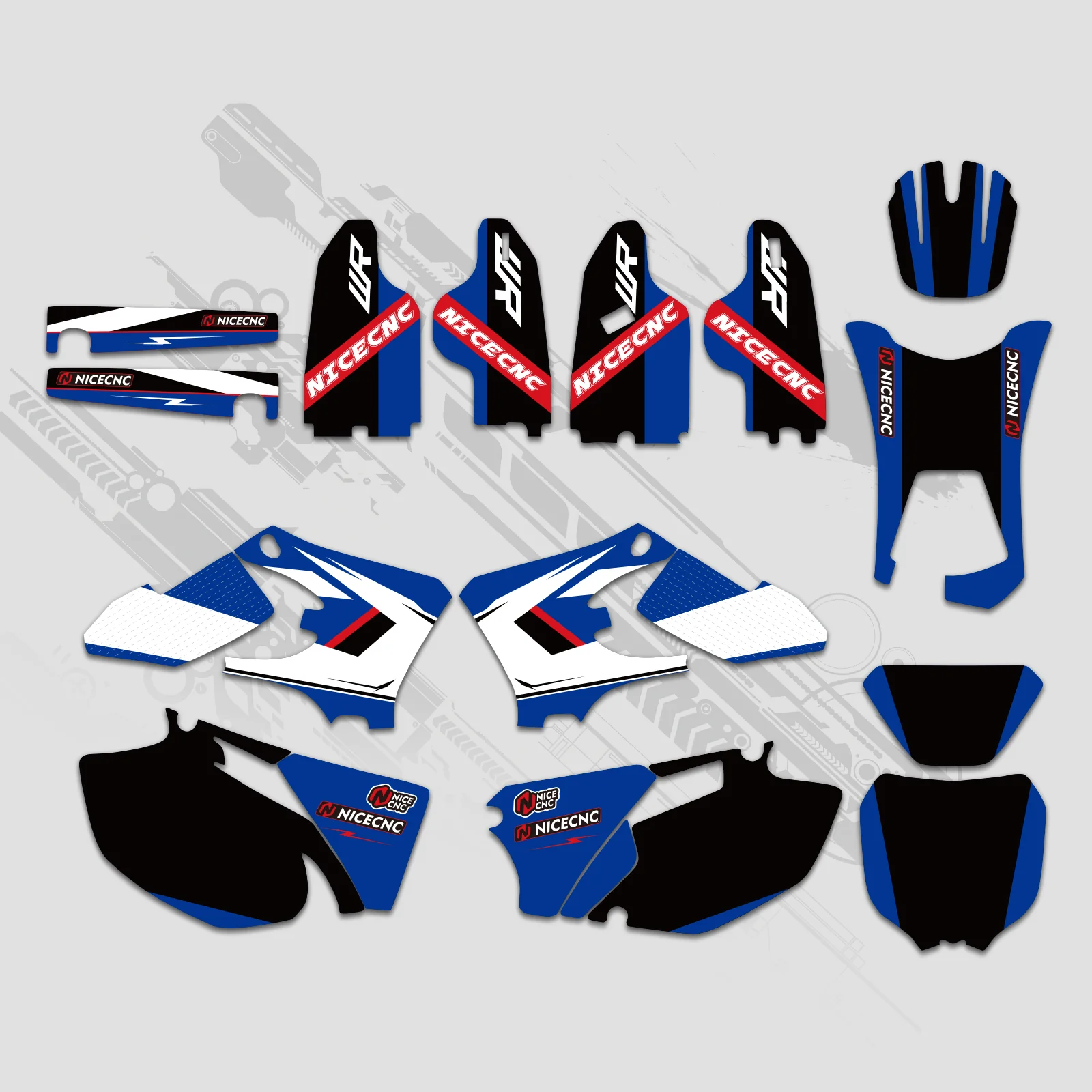 Motorcycle Full Graphics Decals Stickers Kit For YAMAHA WR250F WR450F 2005-2006 - Image 6