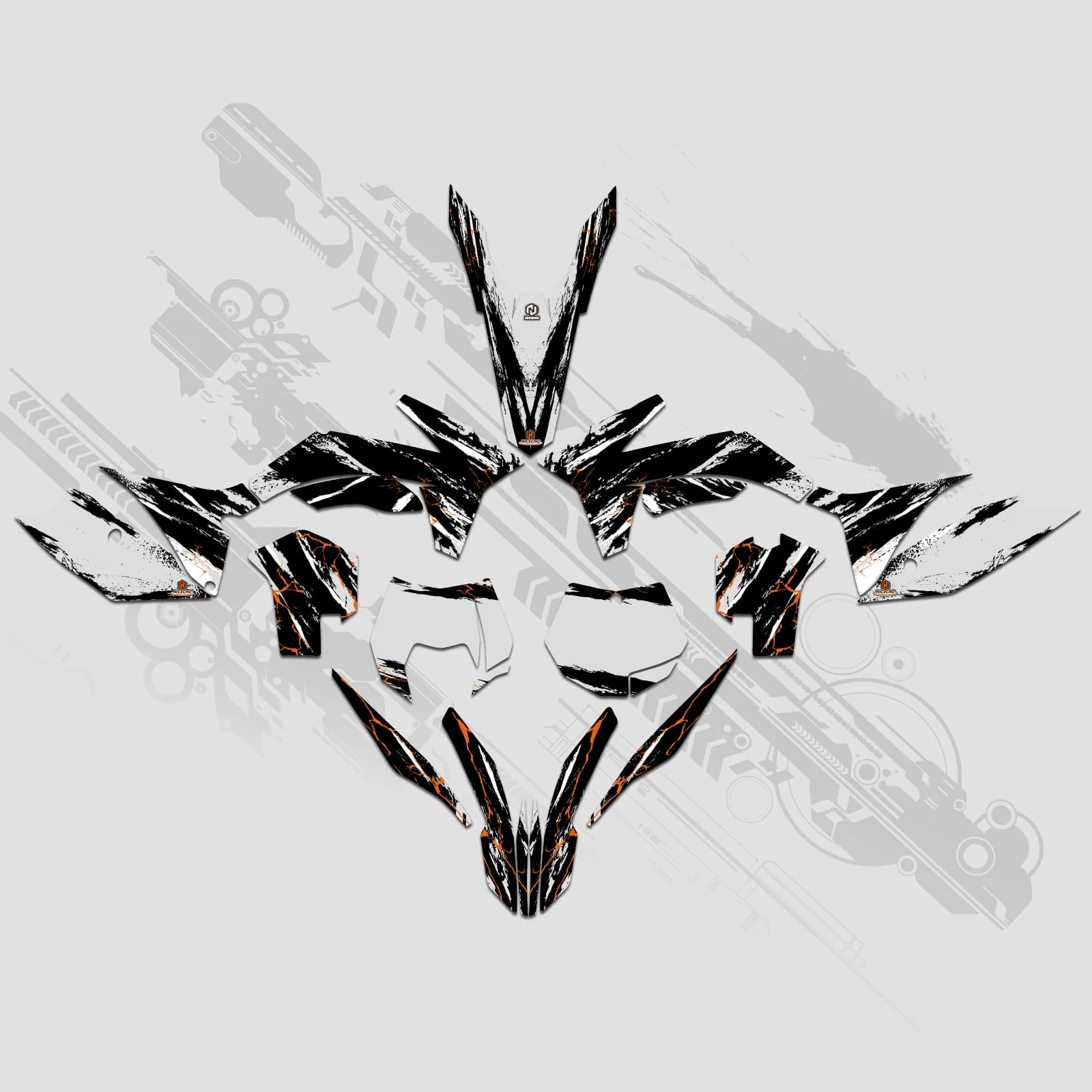 Motorcycle Full Graphics Decals Stickers Set For KTM SX 2011-2012 XCW 2013 - Image 5