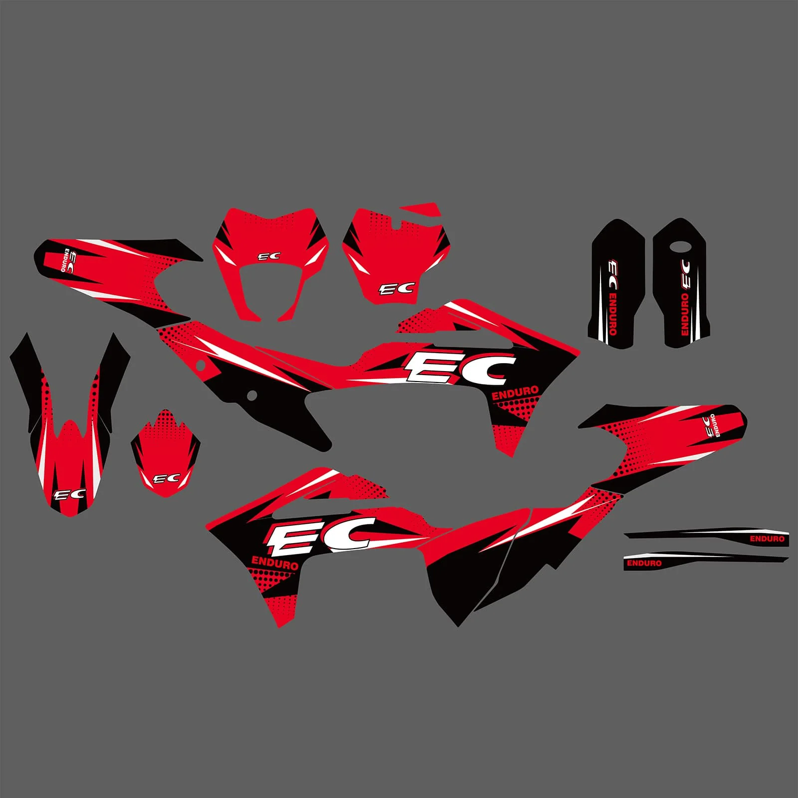Motorcycle Team Full Graphics Background Sticker Decal Kits For GAS GAS EC Enduro 2021-2023 - Image 3