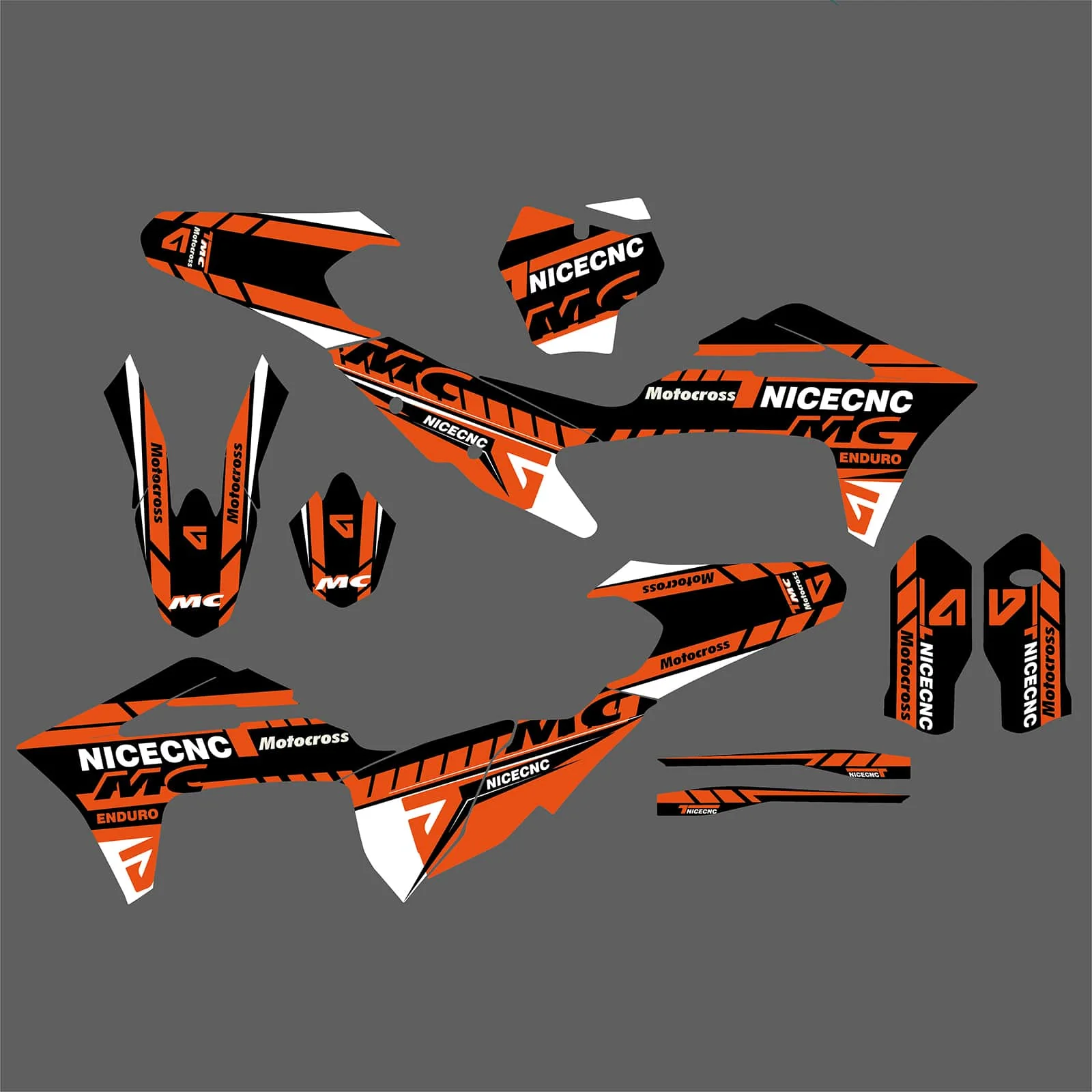 Motorcycle Team Full Graphics Background Sticker Decal Kits For GAS GAS MC Motocross 2021-2023 - Image 3