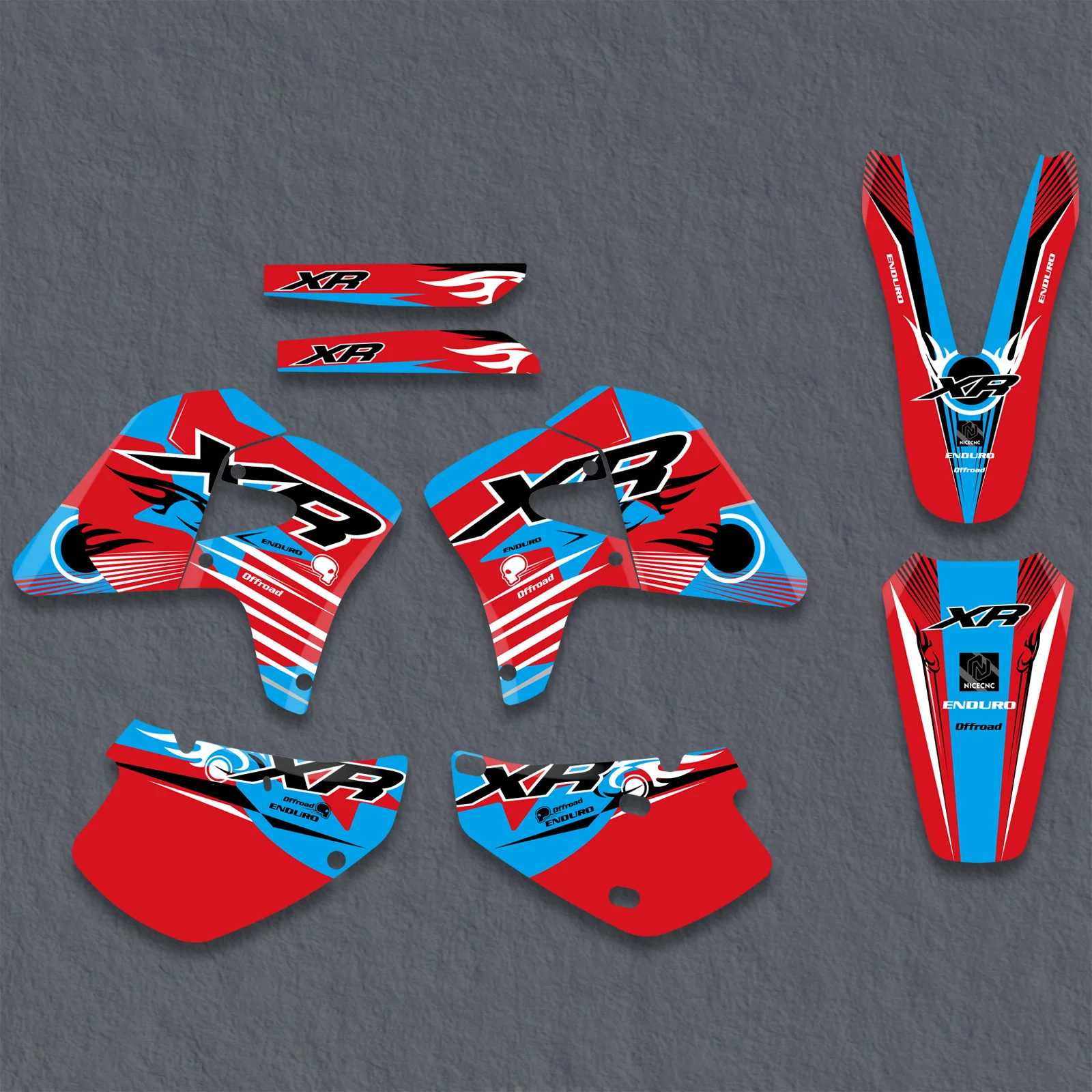 Off-Road Bike Graphics Decals Stickers For HONDA XR650R 2000-2009 - Image 3