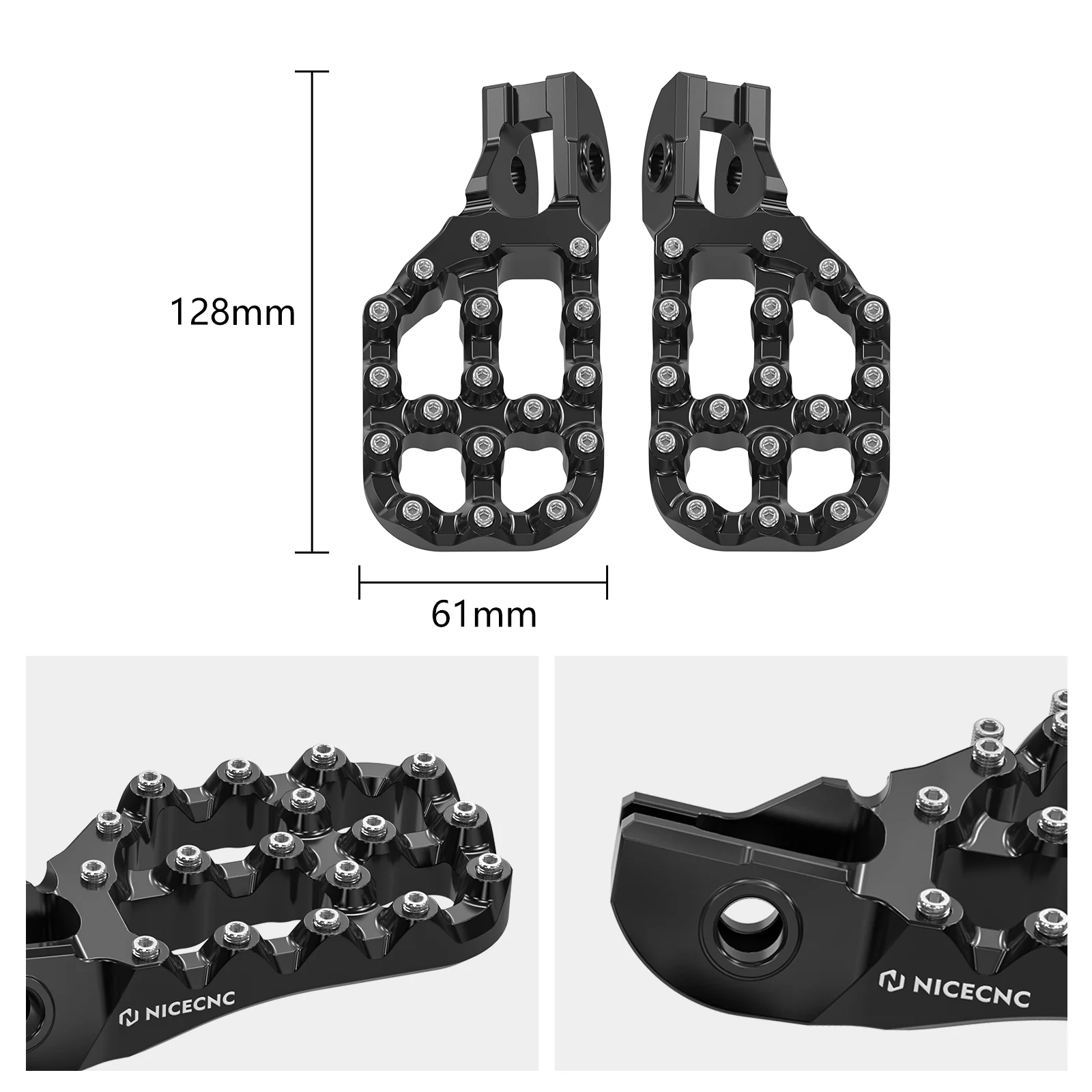 Offset Extender Foot Pegs For KTM 350 500 EXC-F 17-23 - Image 4