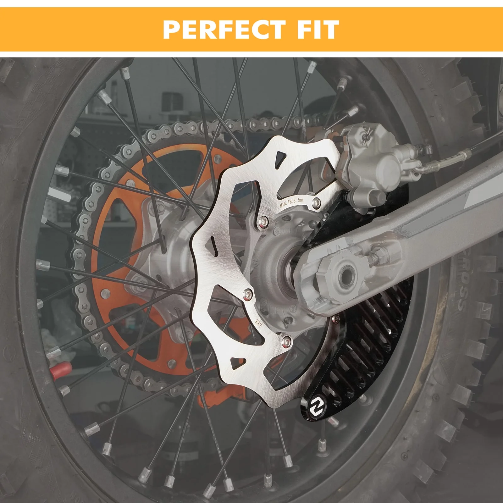 Oversized 240mm Rear Brake Rotor Kit For KTM Husqvarna GasGas - Image 3
