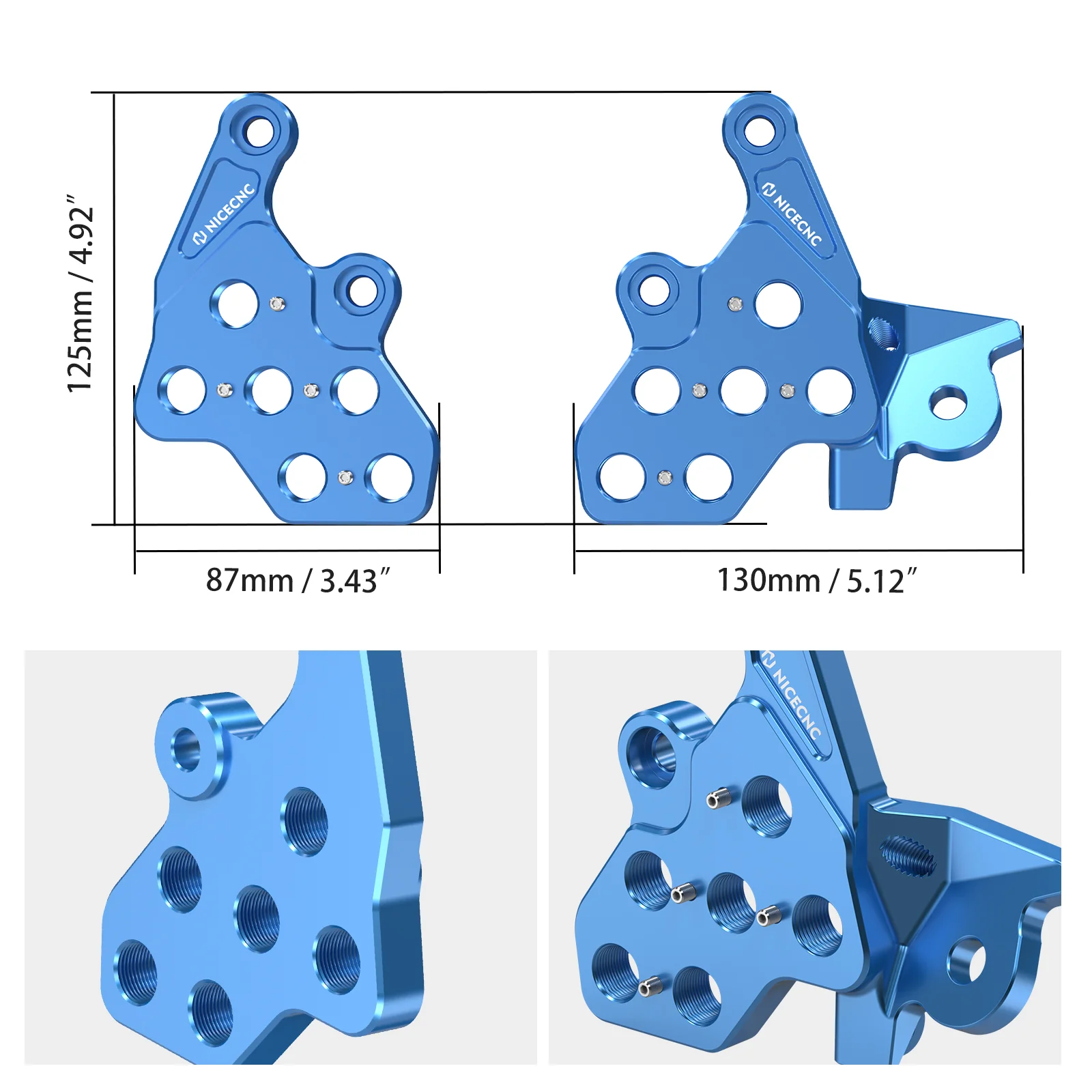 Pair Foot Pegs Bracket Package For Surron Light Bee X/ S/ L1E Segway X160 X260 - Image 12