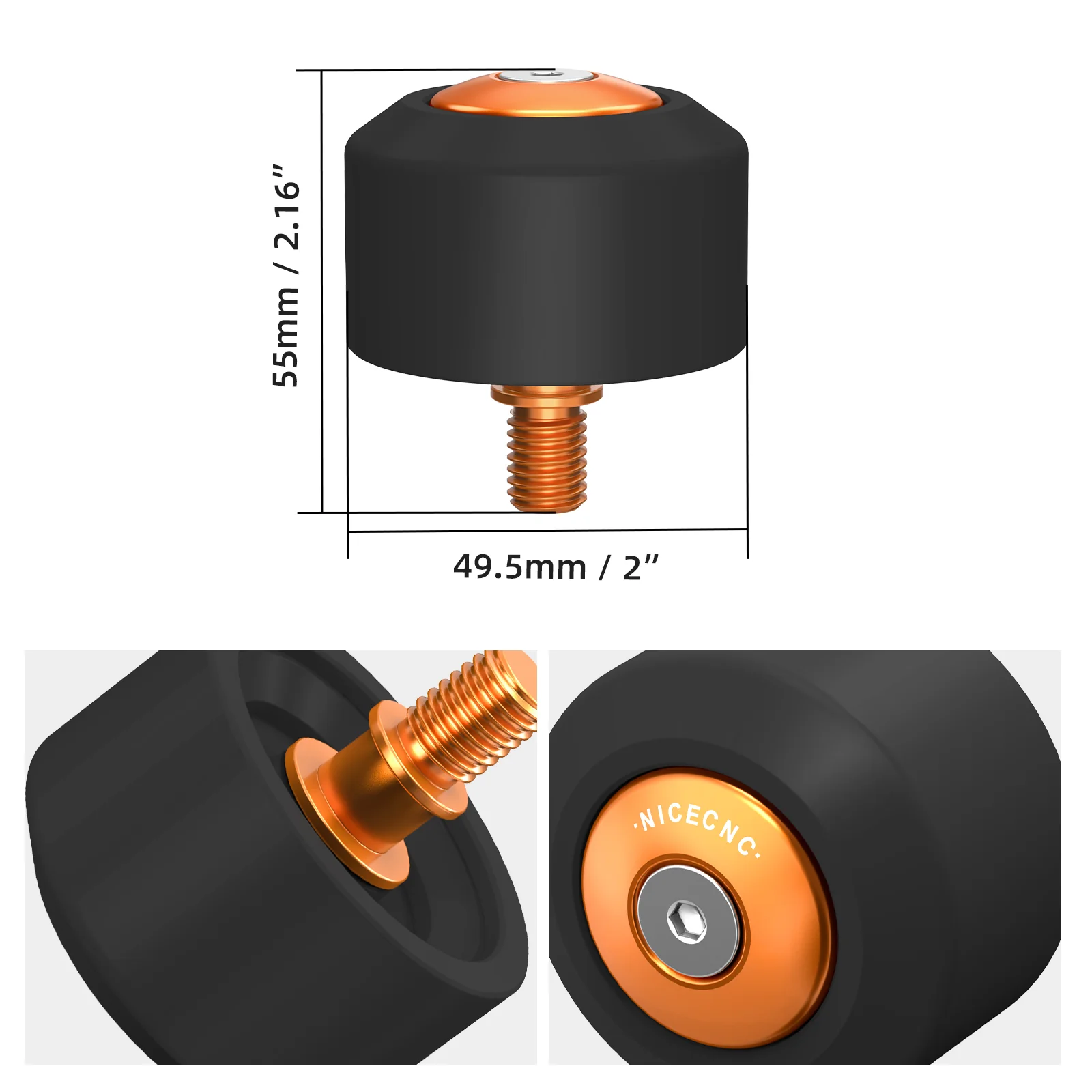 Rear Swingarm Slider Crash Bung Kit For KTM 390/250/125 Duke 2024 RC 390 2022-2023 - Image 5