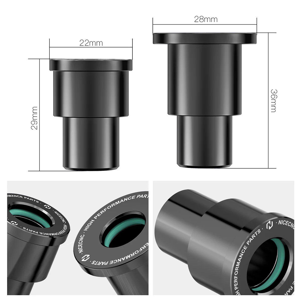Pair Rear Wheel Spacers Hub Collars with O-ring For Surron Light Bee X/ S/ L1E Segway X160 X260 - Image 14